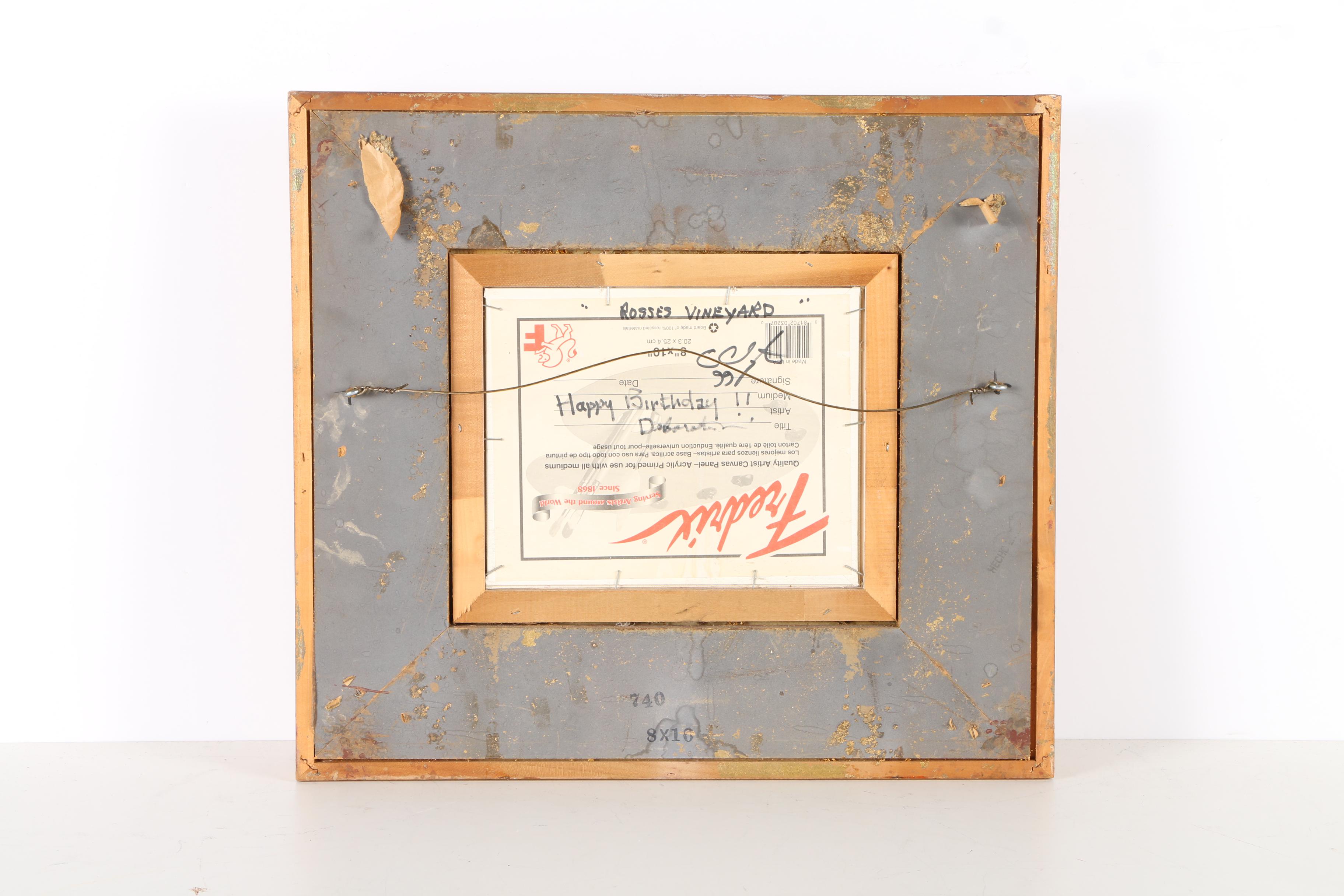 Creason Clayton Oil Paintings "Rosses Vineyard" and "The Vineyard"