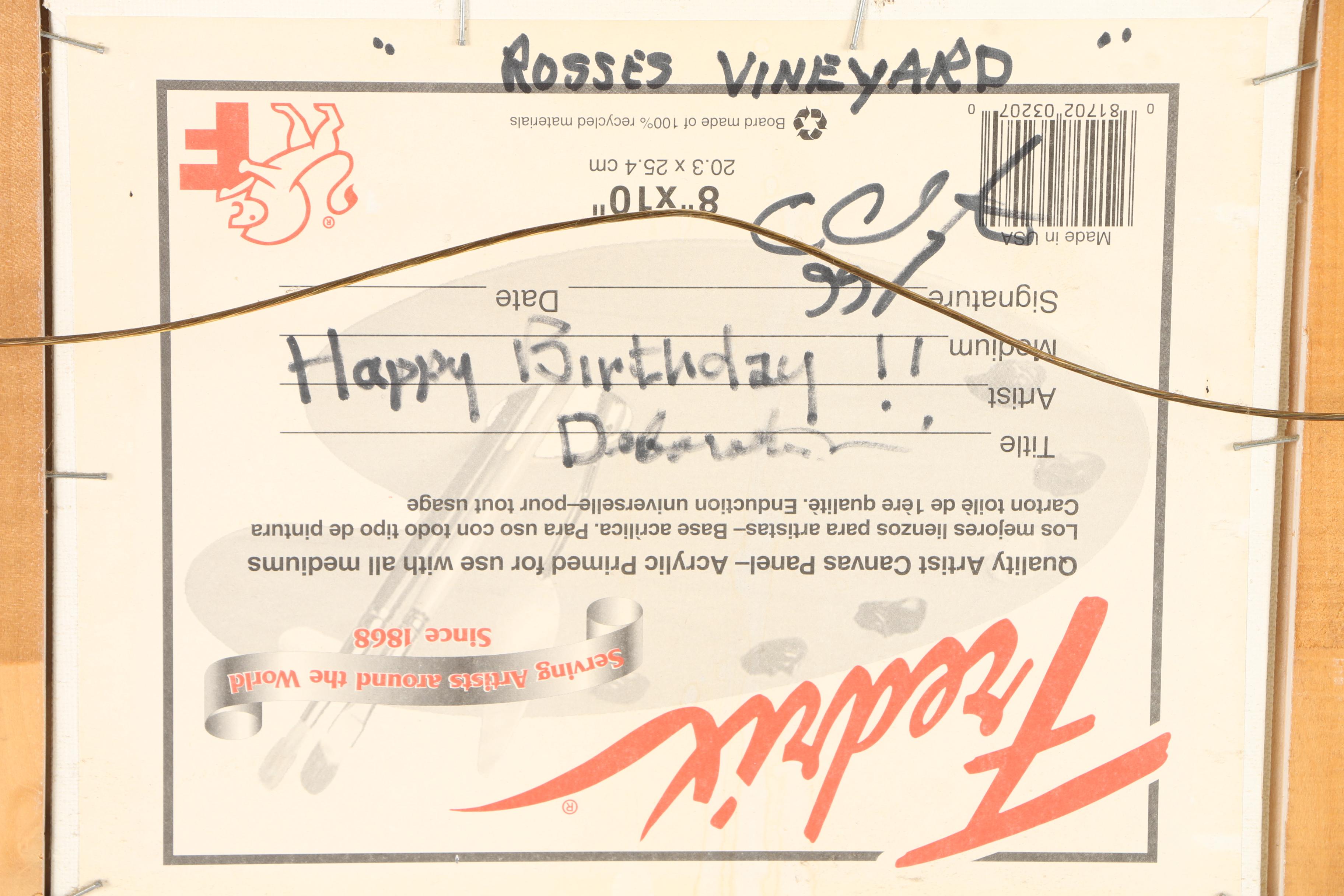 Creason Clayton Oil Paintings "Rosses Vineyard" and "The Vineyard"