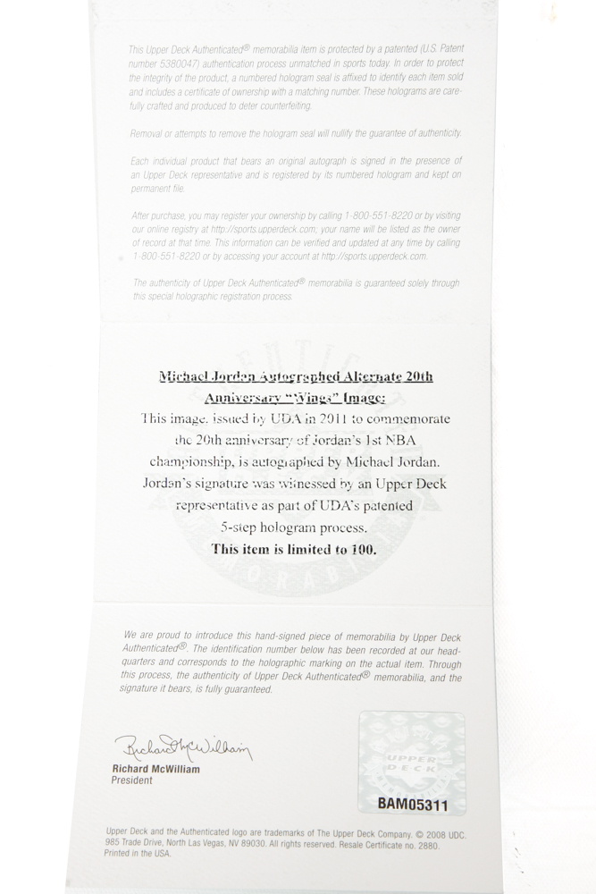 Michael Jordan Limited Edition Offset Lithograph "Wings"