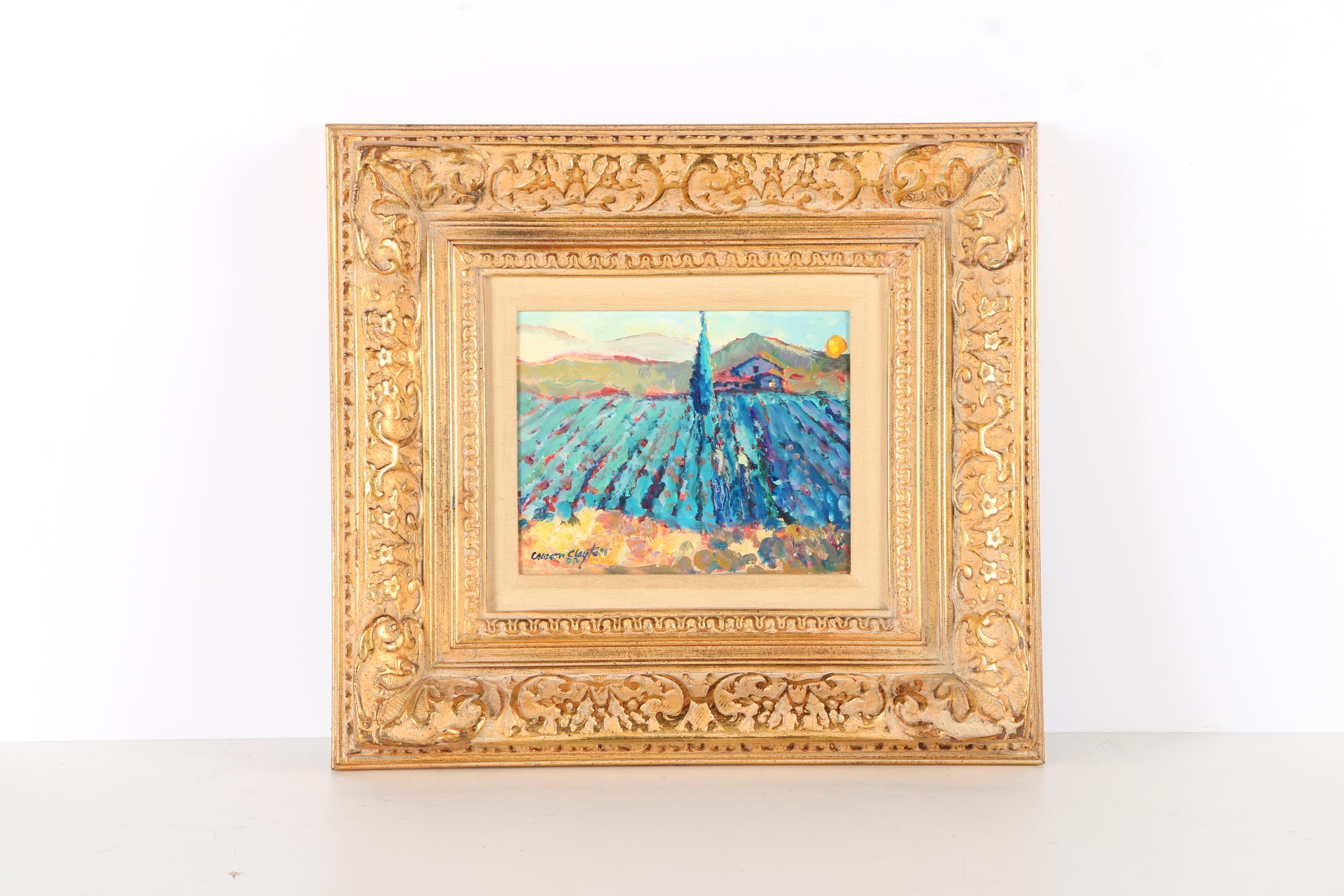 Creason Clayton Oil Paintings "Rosses Vineyard" and "The Vineyard"