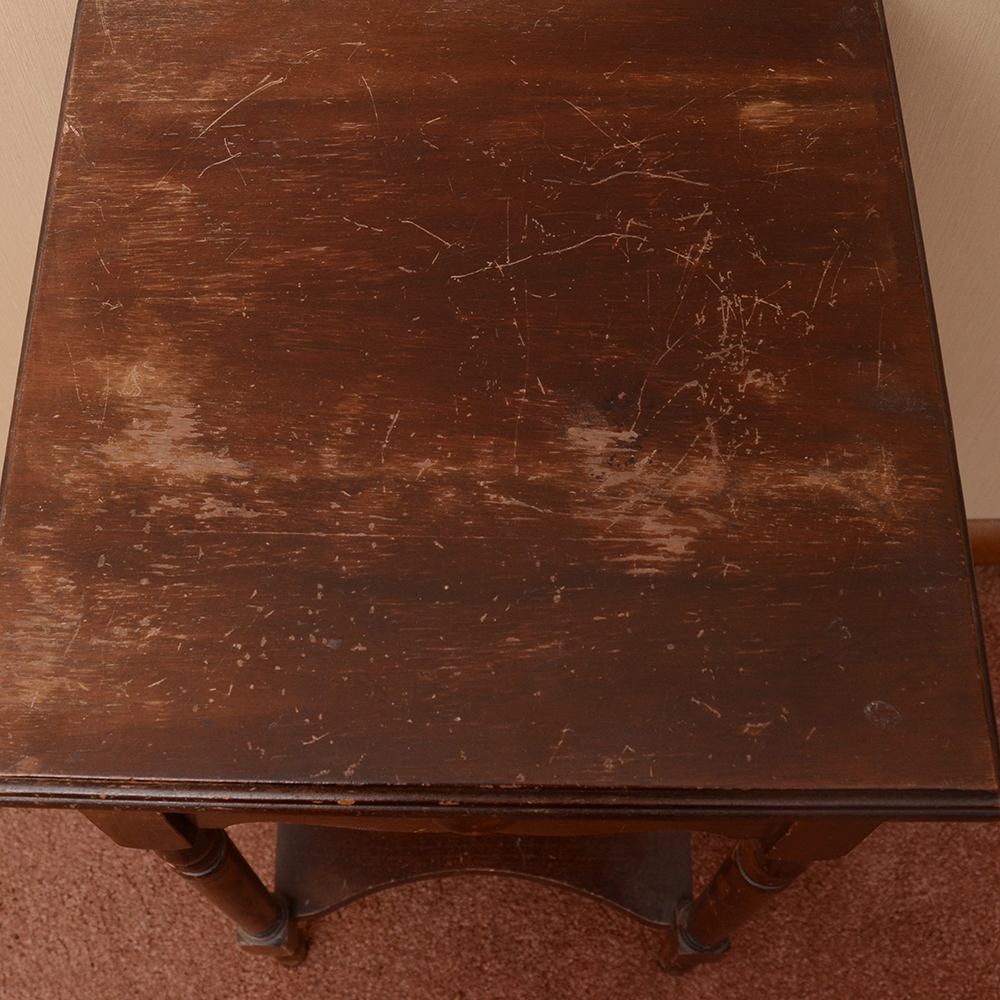 Accent Table With a Walnut Stain