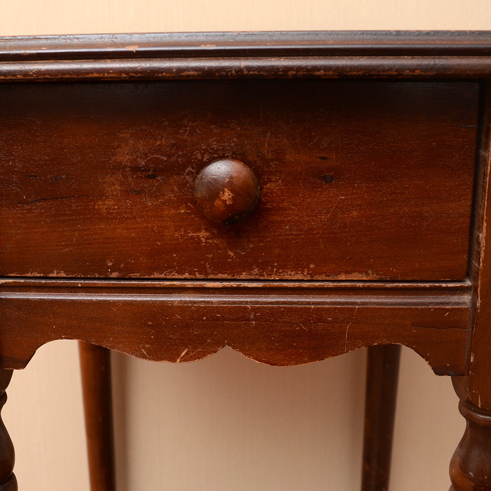 Accent Table With a Walnut Stain