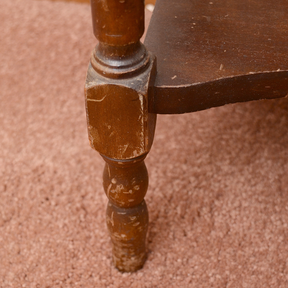 Accent Table With a Walnut Stain