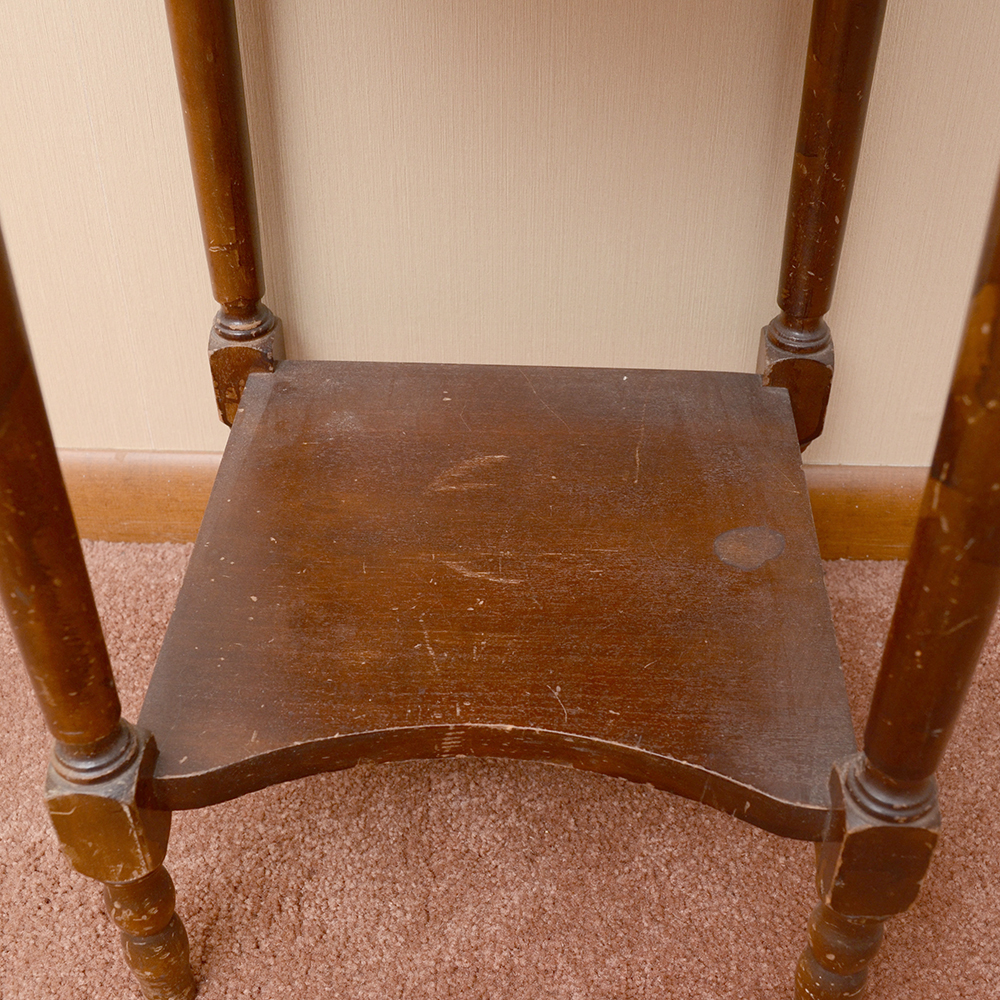 Accent Table With a Walnut Stain