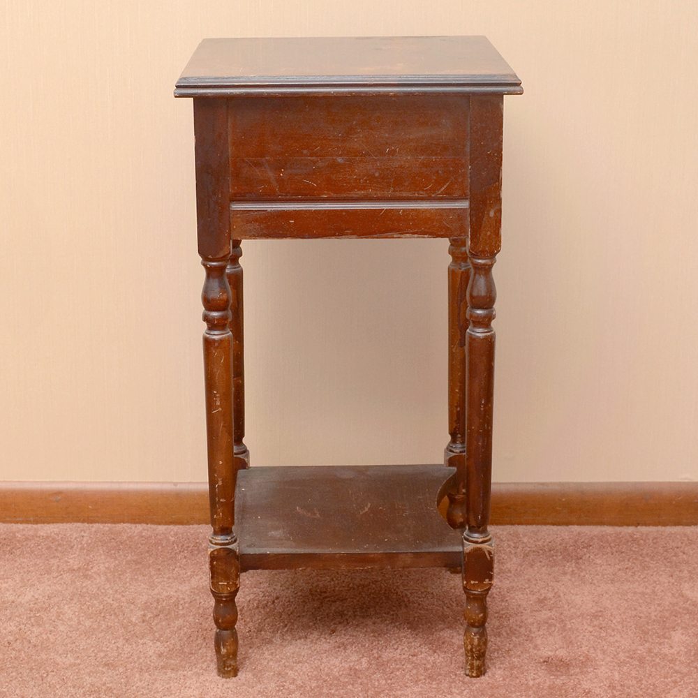 Accent Table With a Walnut Stain
