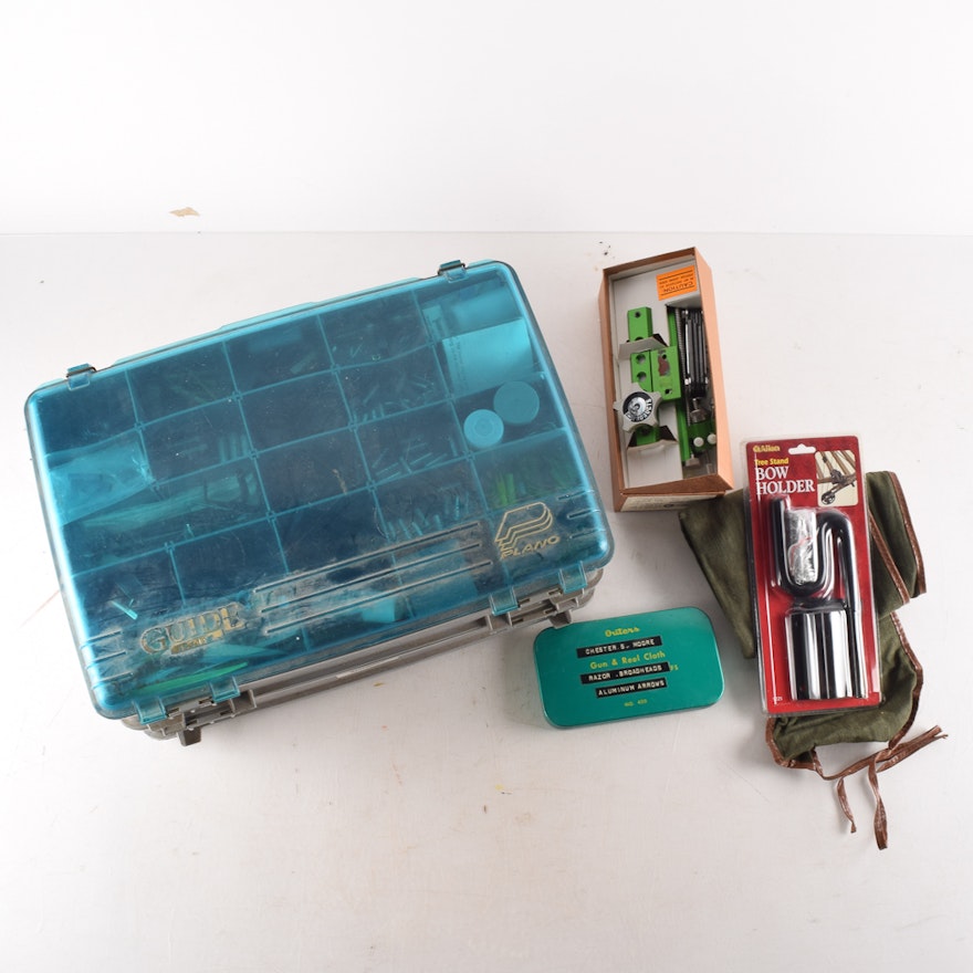 Plano Guide Series Tool Box With Bow Hunting and Archery Equipment and Accessories