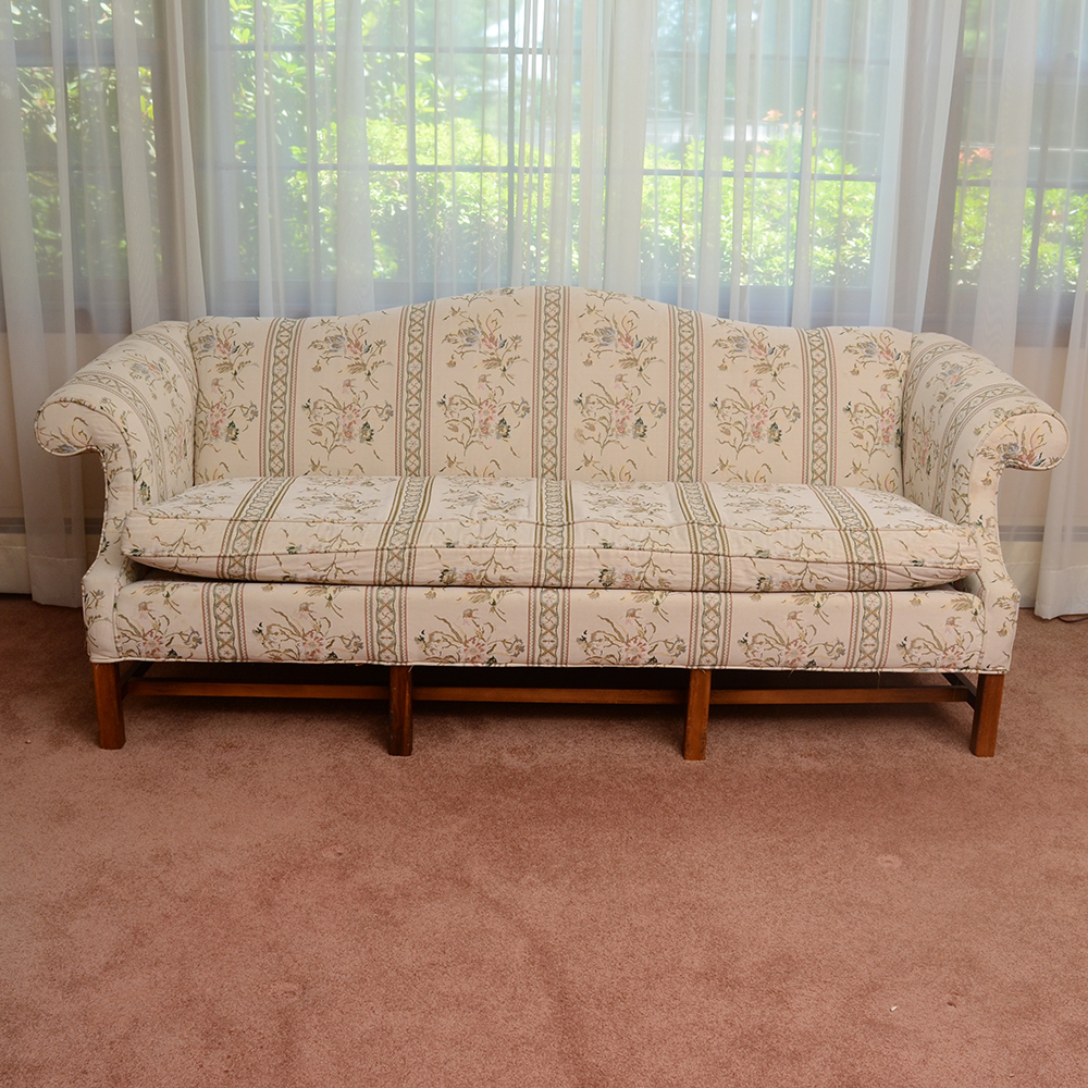 Chippendale Style Camelback Sofa