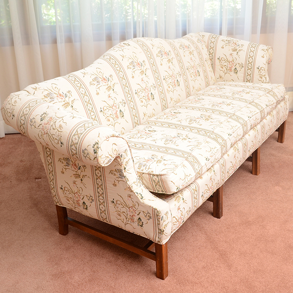 Chippendale Style Camelback Sofa