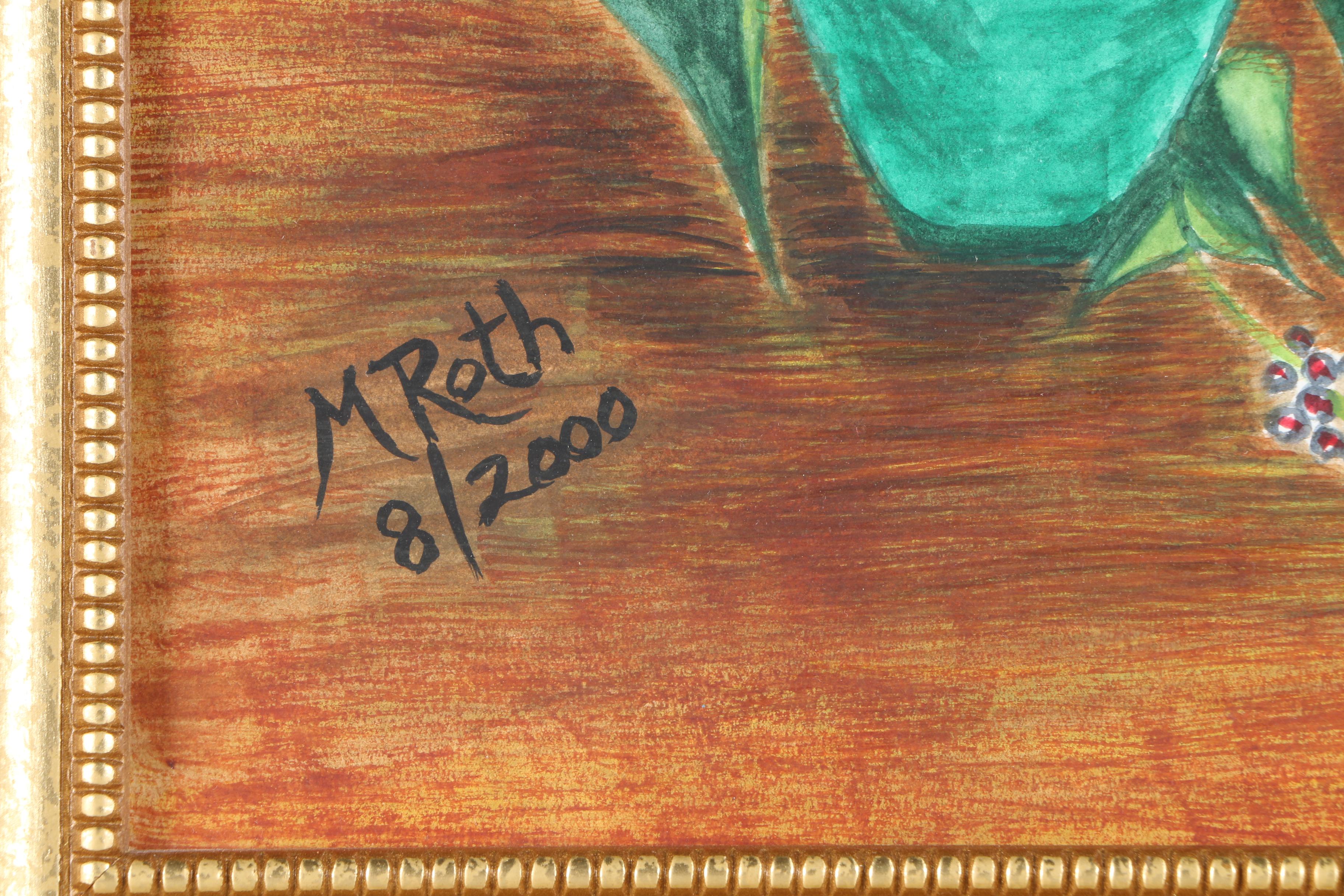 M. Roth Watercolors of Floral Still Life