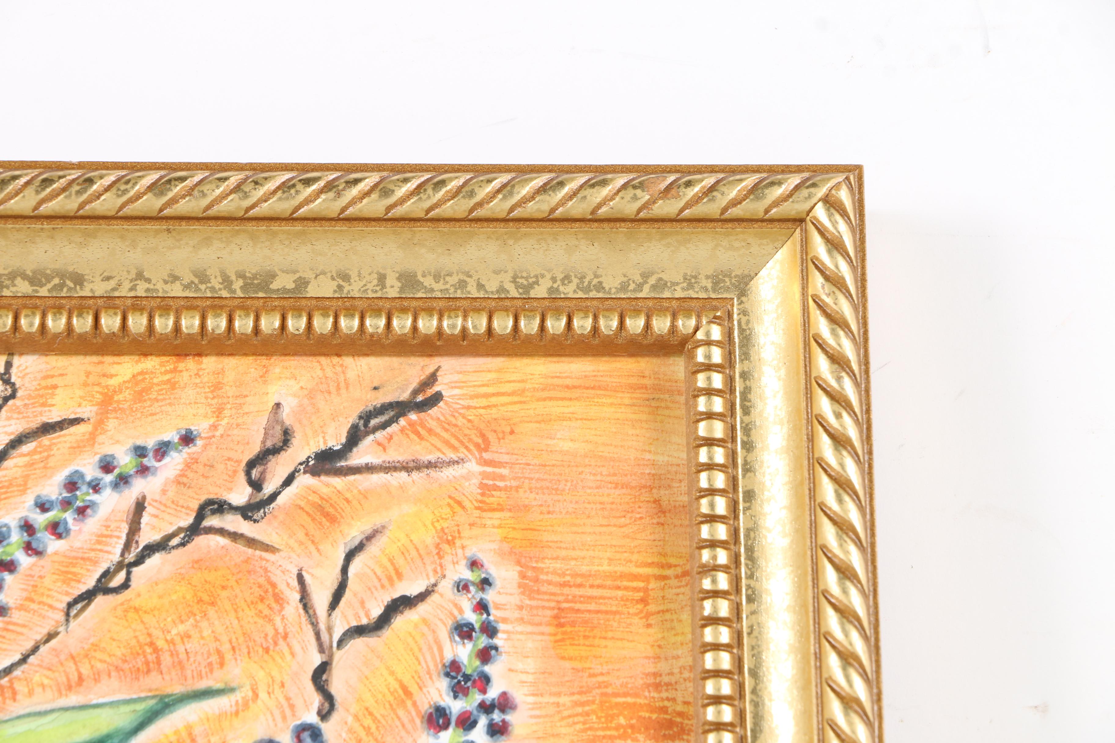 M. Roth Watercolors of Floral Still Life