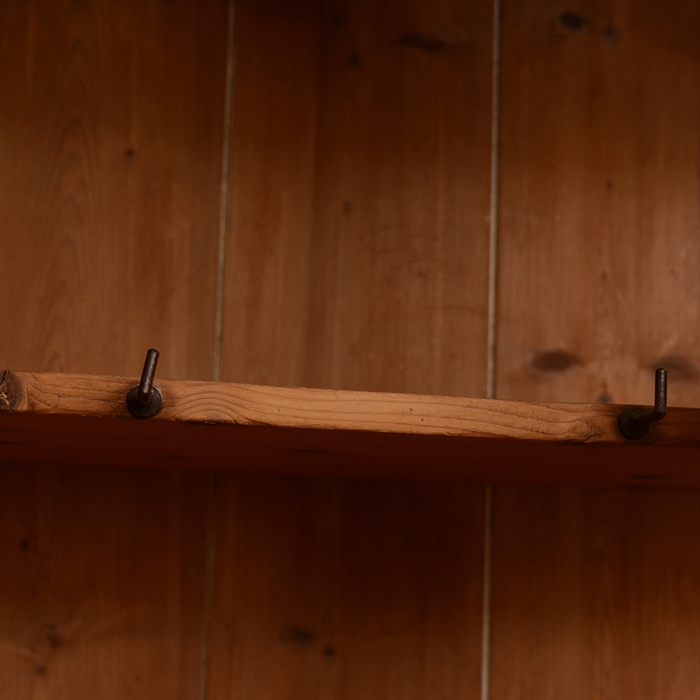 Pine Armoire With Walnut Stain
