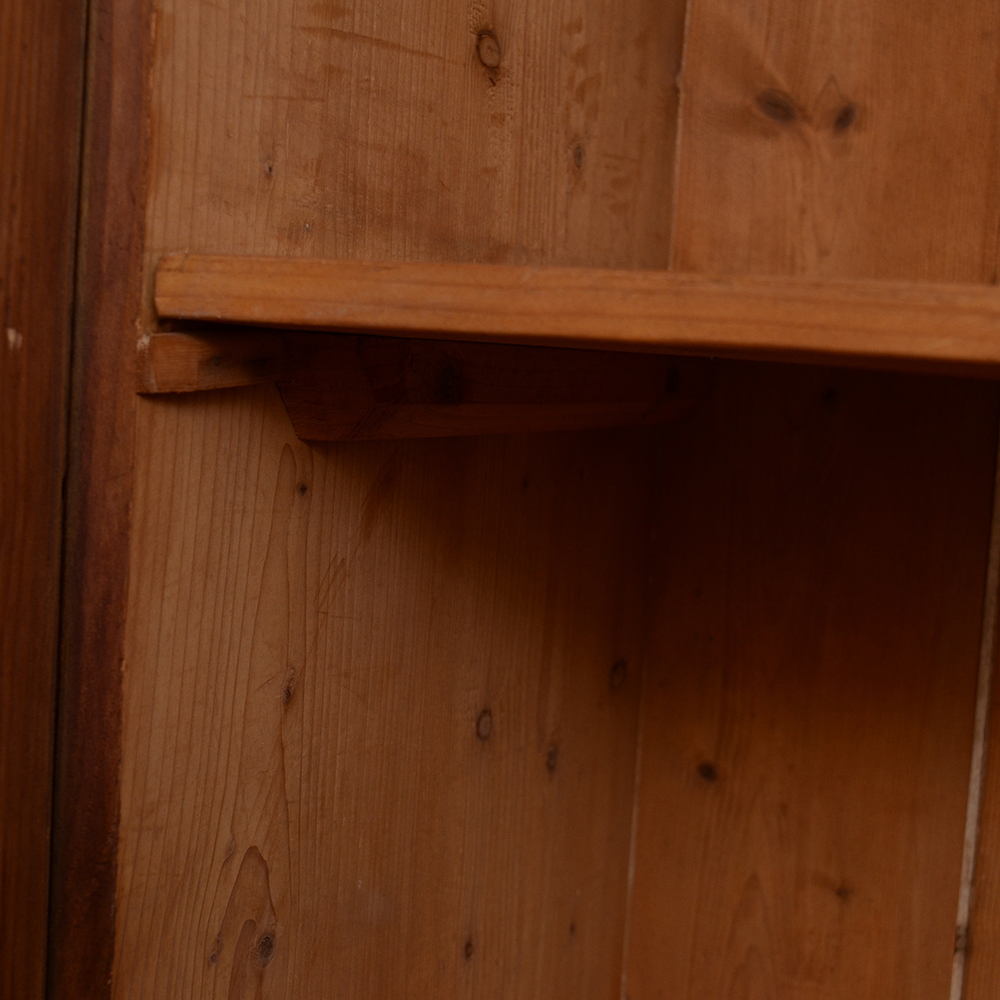 Pine Armoire With Walnut Stain