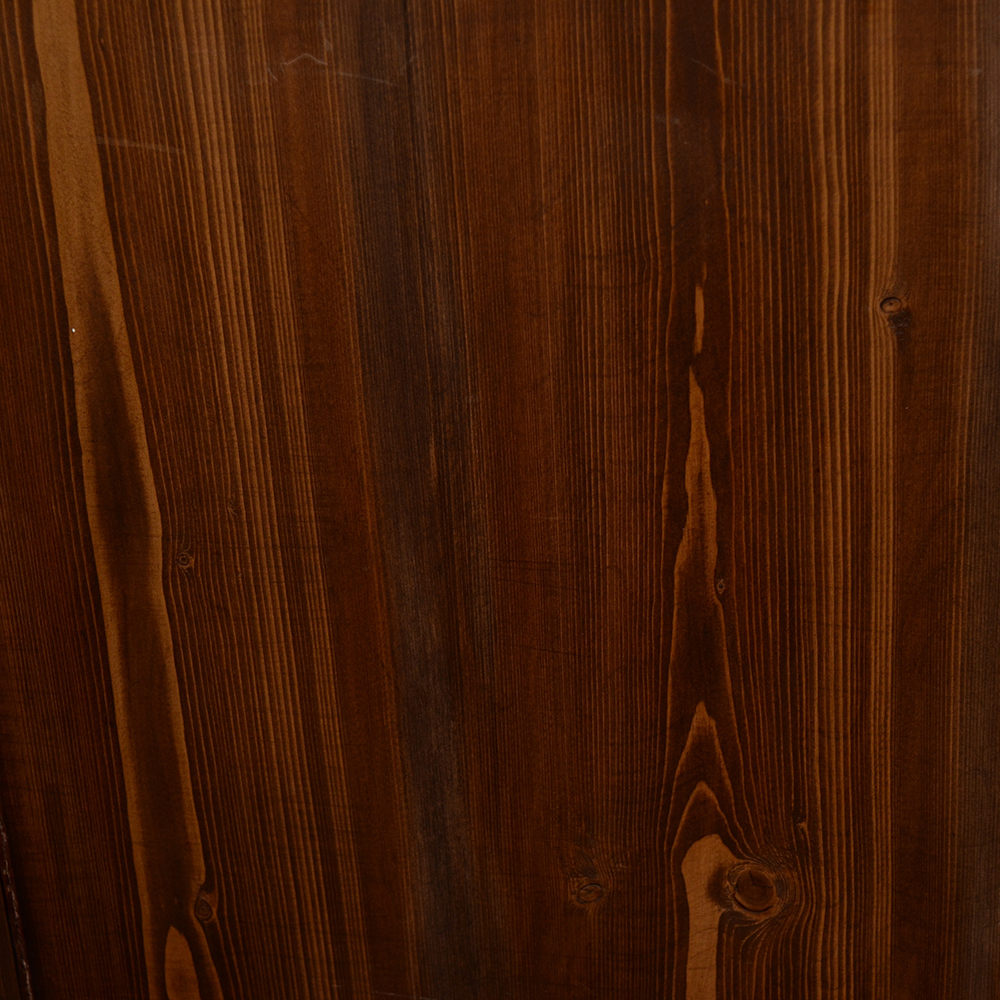Pine Armoire With Walnut Stain
