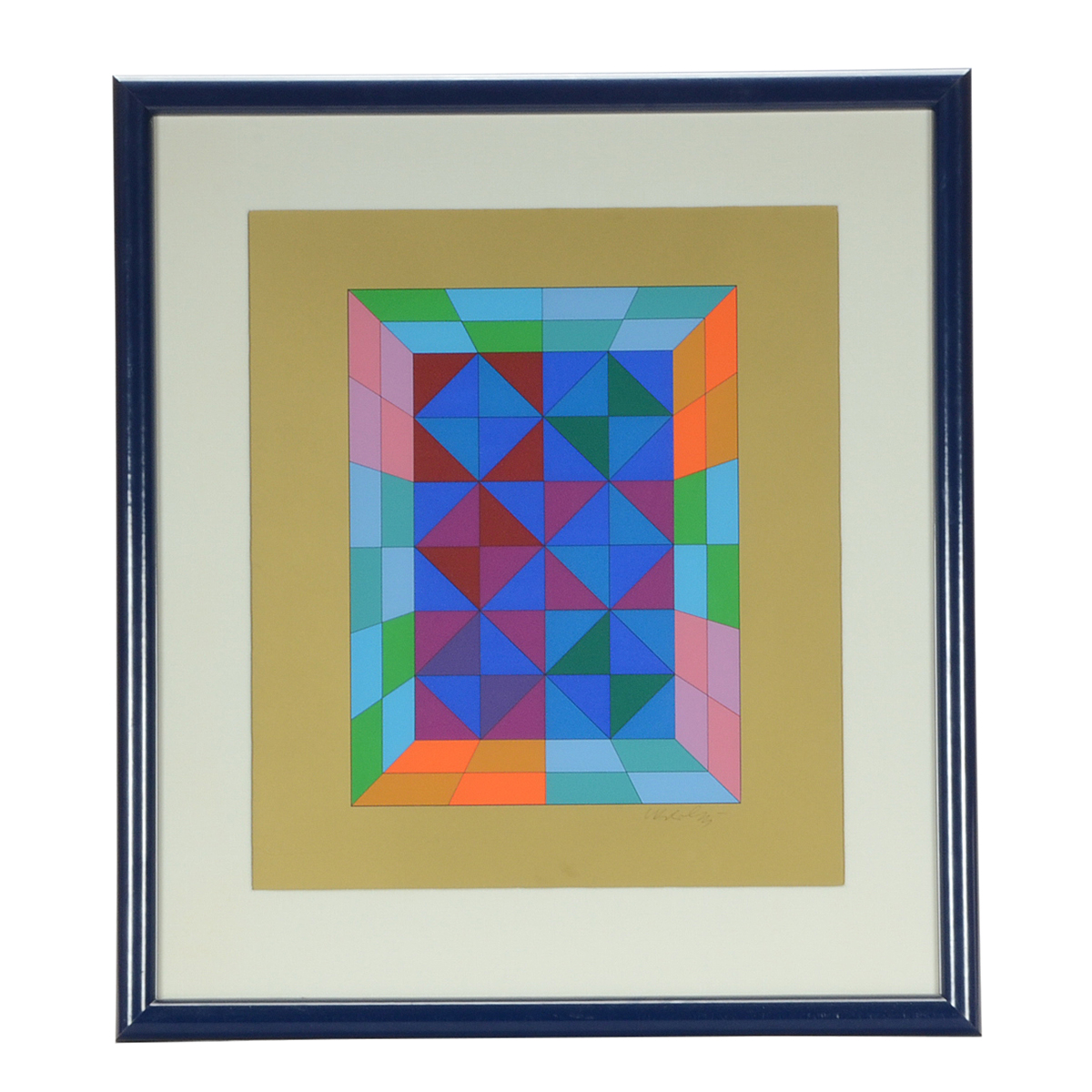 Victor Vasarely Signed Original Serigraph "Kapolna"