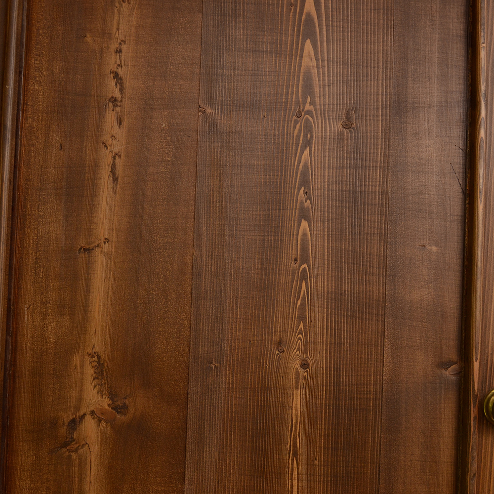 Pine Armoire With Walnut Stain
