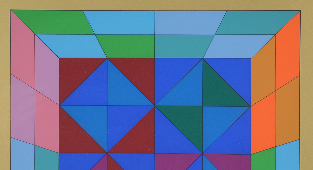 Victor Vasarely Signed Original Serigraph "Kapolna"