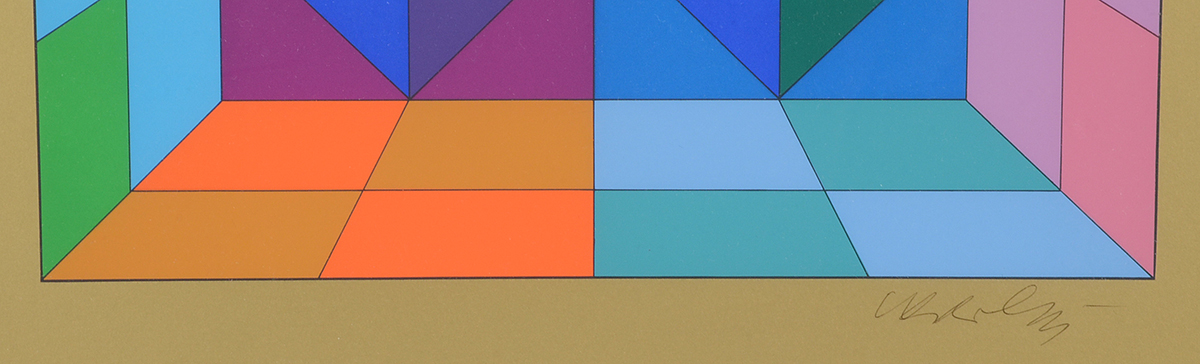 Victor Vasarely Signed Original Serigraph "Kapolna"