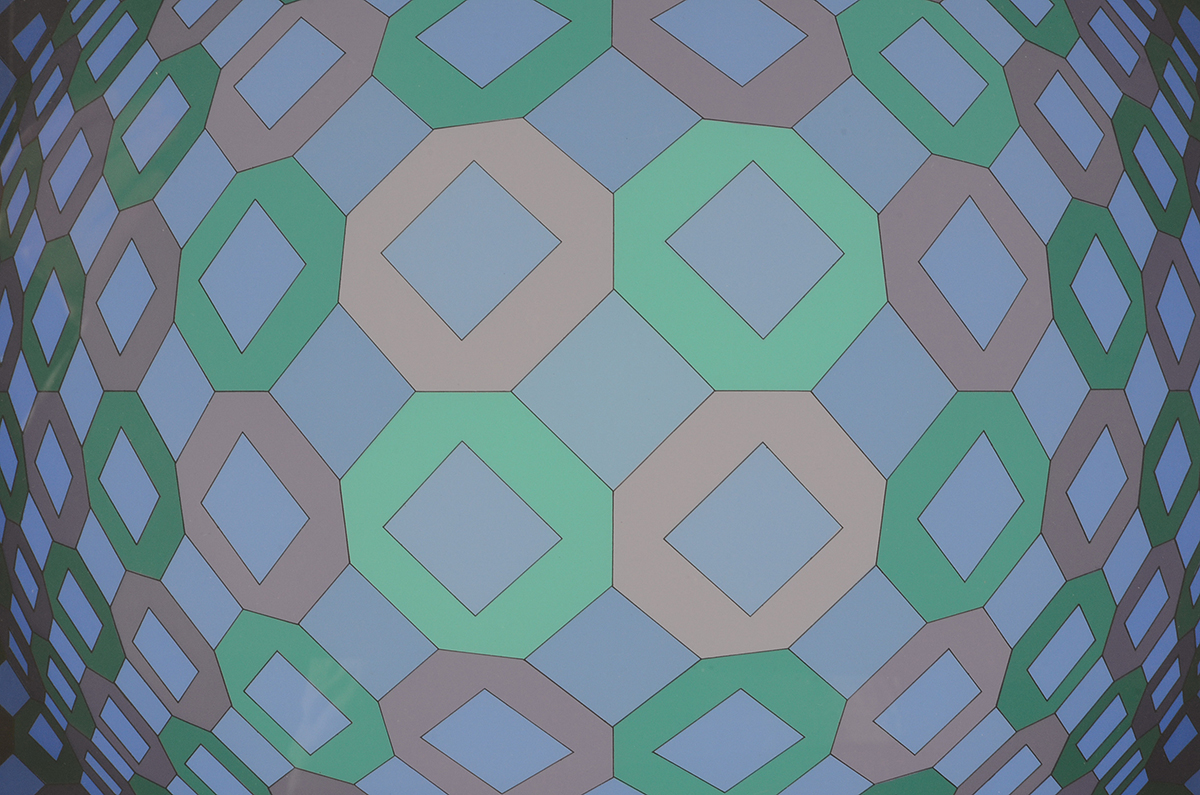 Victor Vasarely Signed Original 1974 Serigraph "XII Okta-Pos"