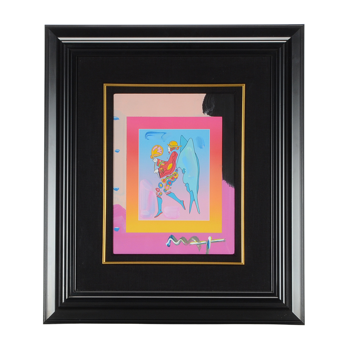 Peter Max Original 2006 Signed Mixed Media "Tip Top Floating on Blends"
