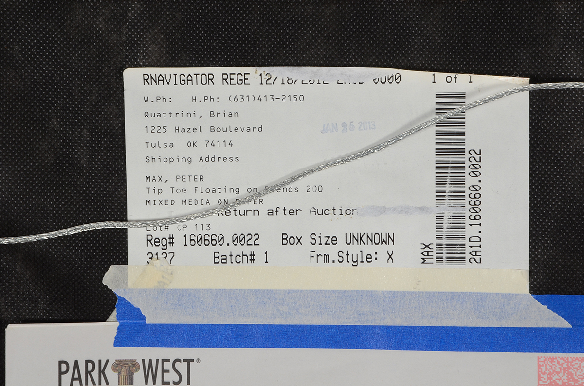 Peter Max Original 2006 Signed Mixed Media "Tip Top Floating on Blends"