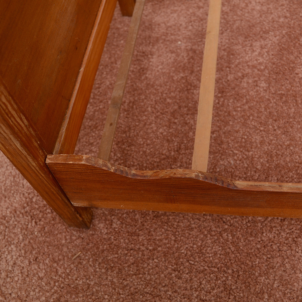 Antique Renaissance Revival Style Wooden Doll Bed