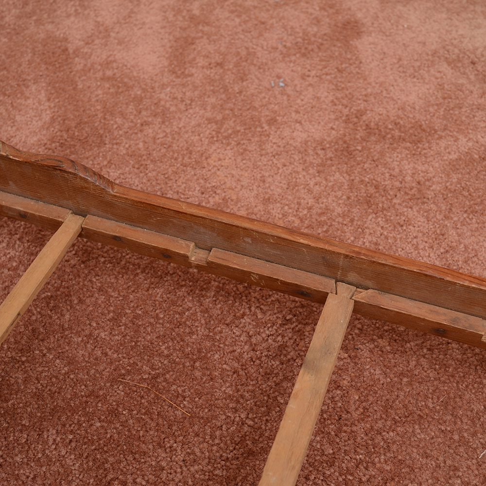 Antique Renaissance Revival Style Wooden Doll Bed