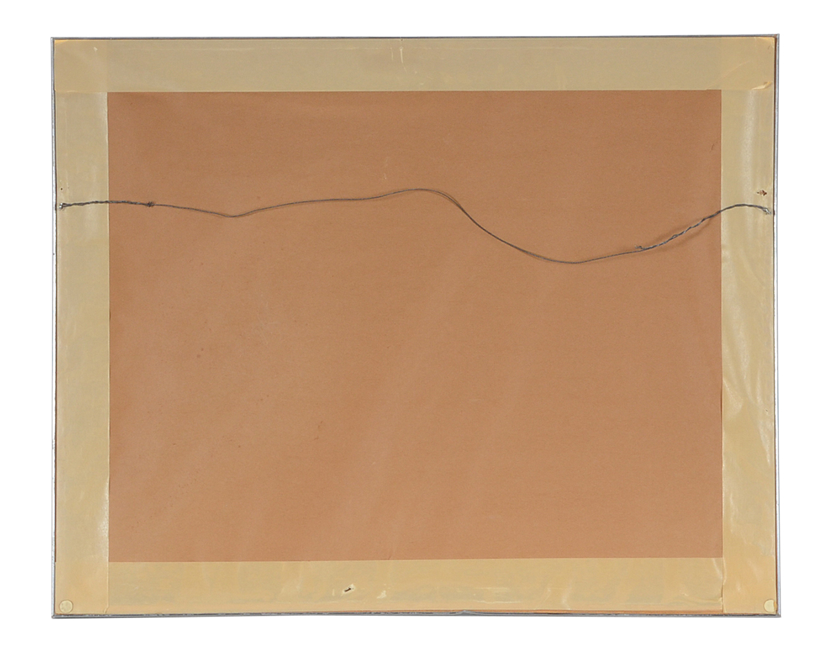 Vintage Hand-Pulled Color Lithograph of Children with Dove