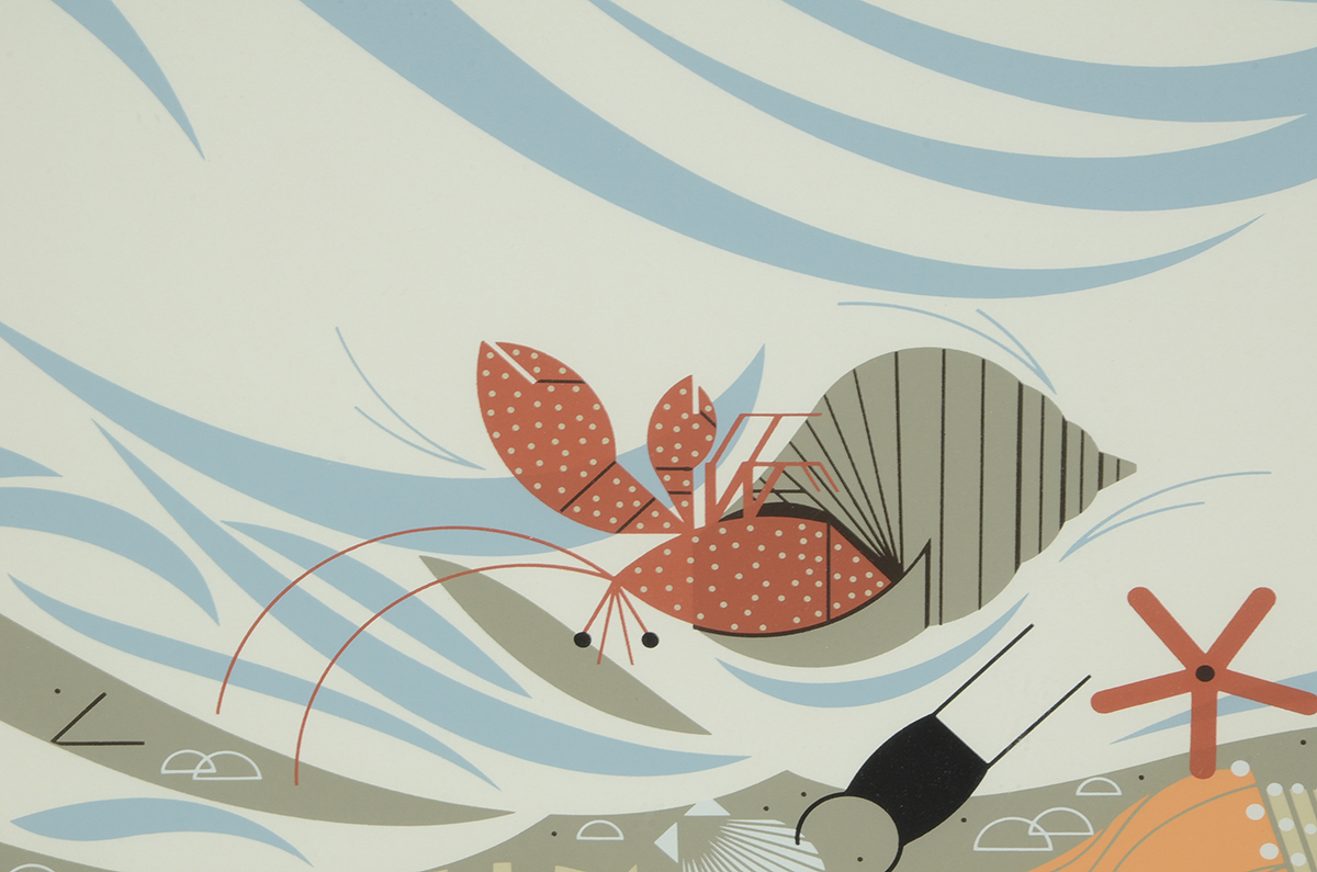 Charley Harper Signed Limited Edition Serigraph "Crabitat"