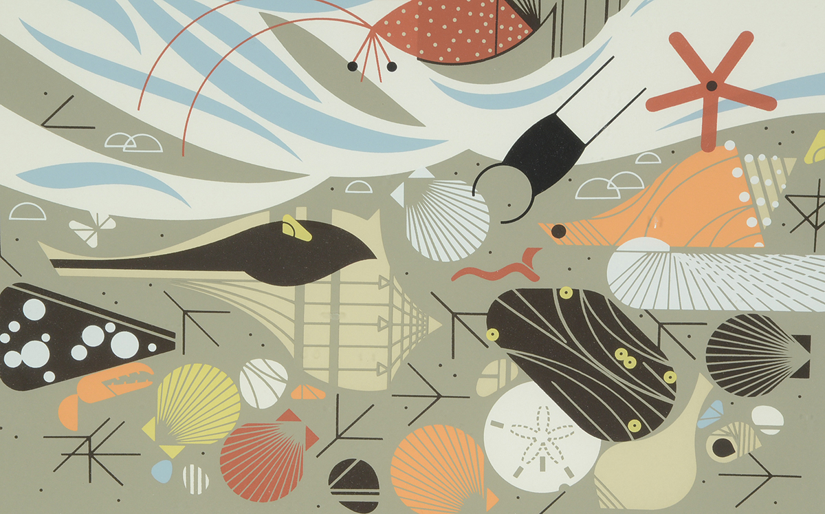 Charley Harper Signed Limited Edition Serigraph "Crabitat"