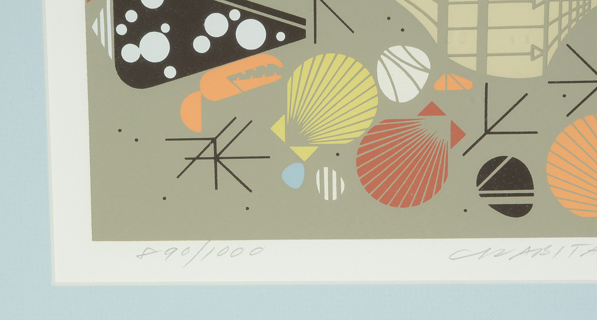 Charley Harper Signed Limited Edition Serigraph "Crabitat"