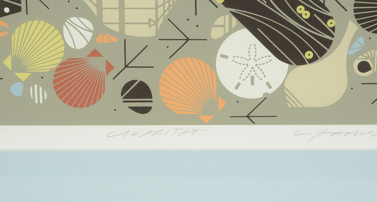 Charley Harper Signed Limited Edition Serigraph "Crabitat"