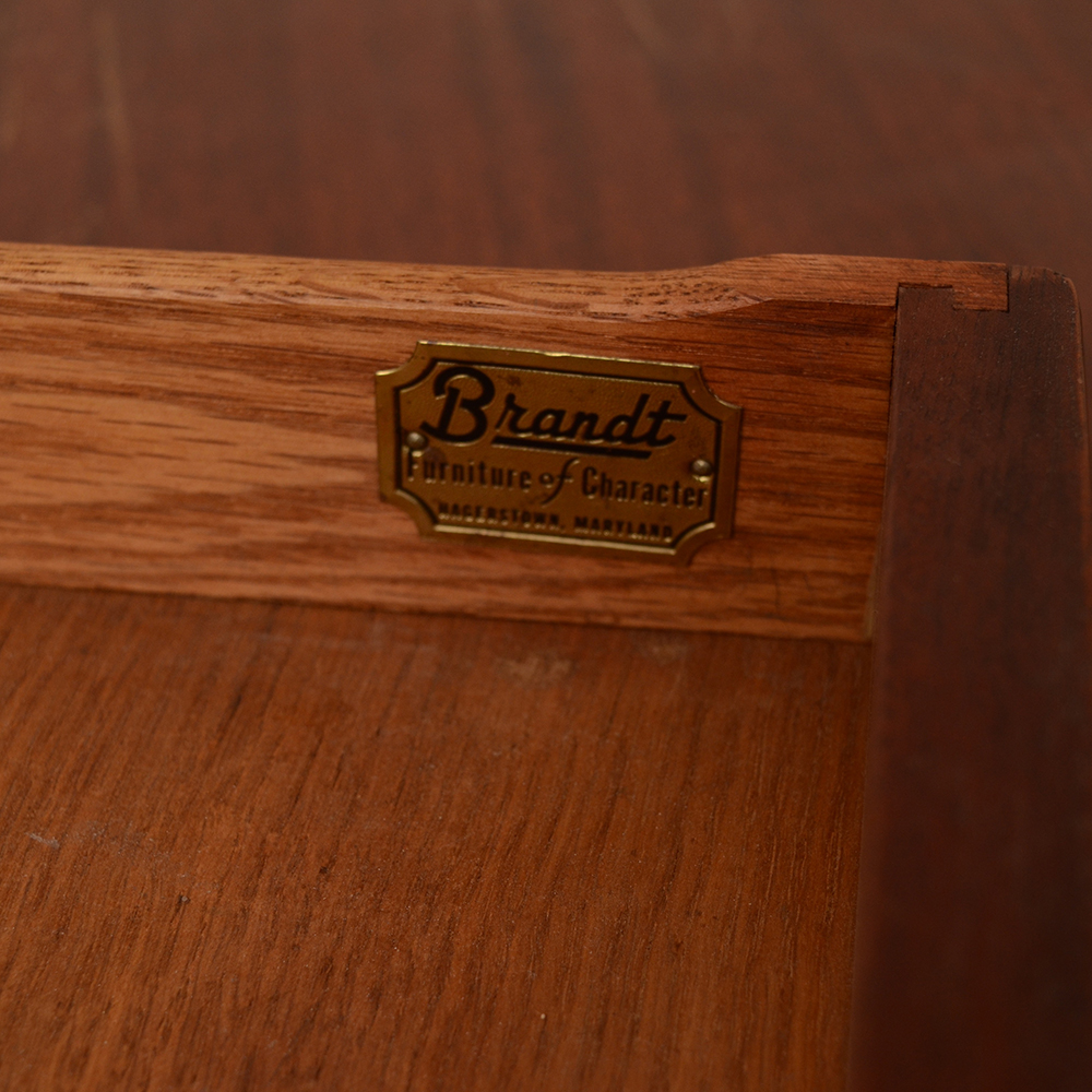 Hepplewhite Style Mahogany Drop Leaf Table By Brandt
