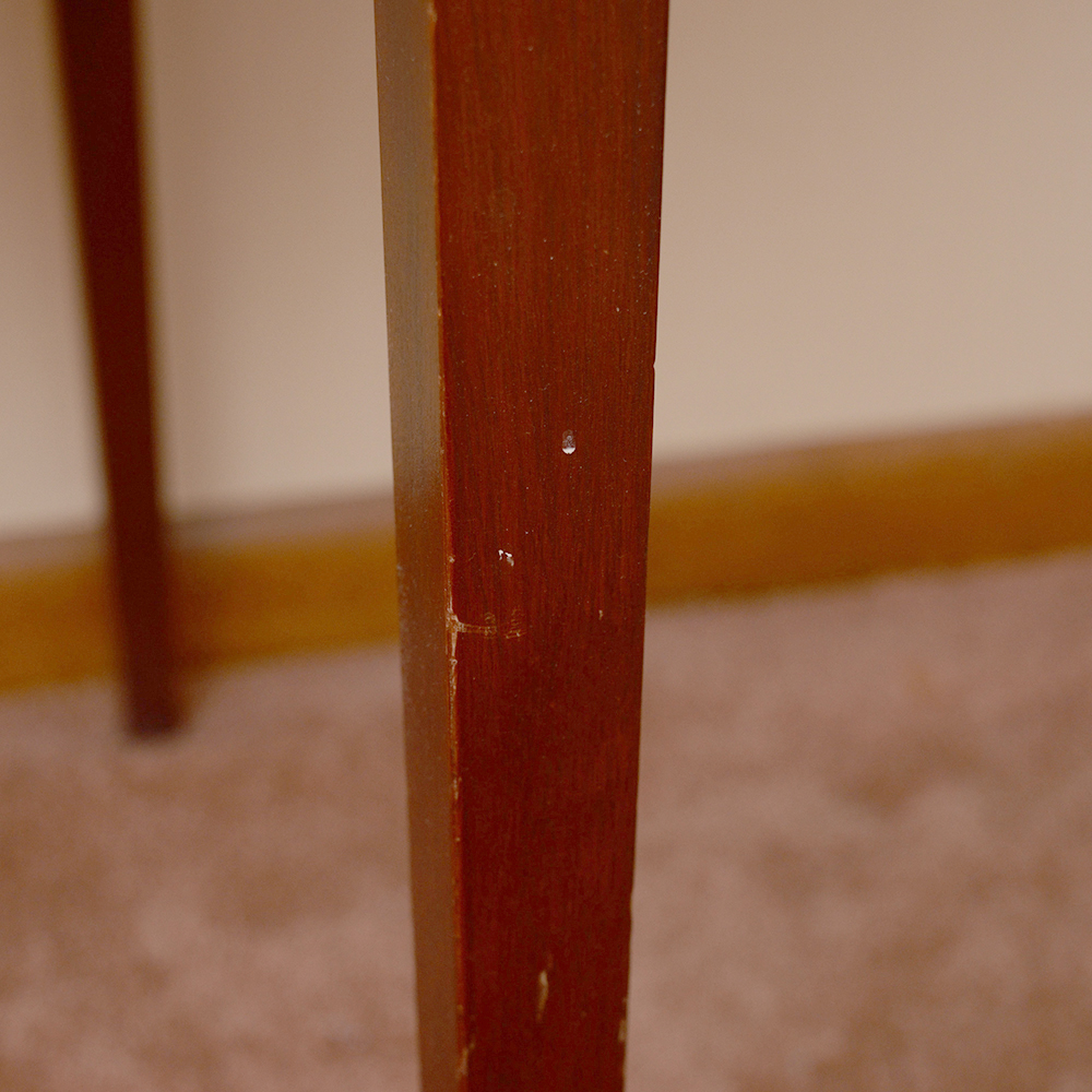 Hepplewhite Style Mahogany Drop Leaf Table By Brandt