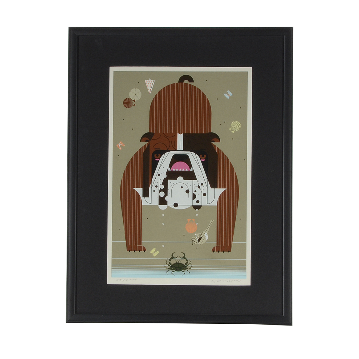 Charley Harper Signed Limited Edition Serigraph "Claws"