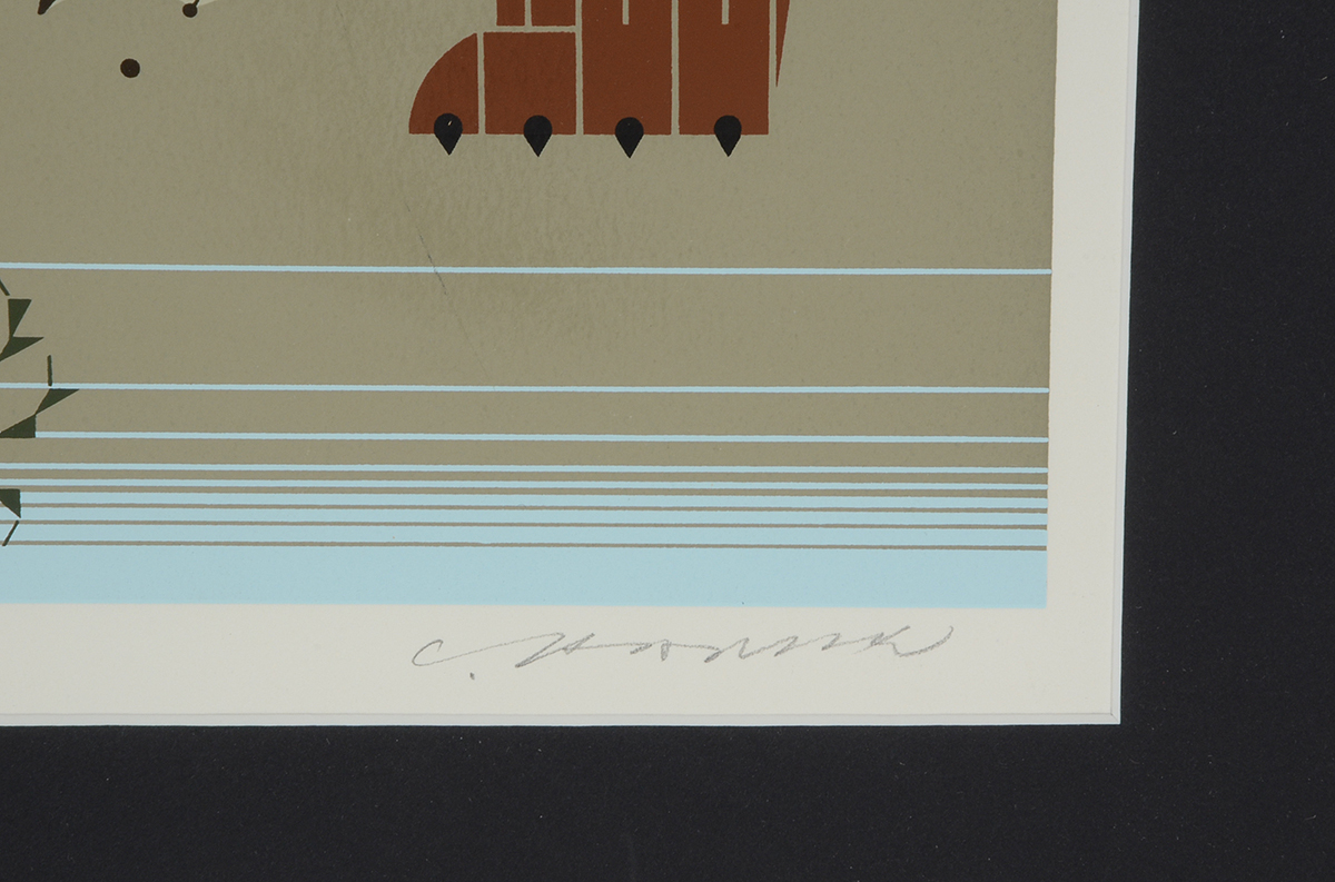 Charley Harper Signed Limited Edition Serigraph "Claws"