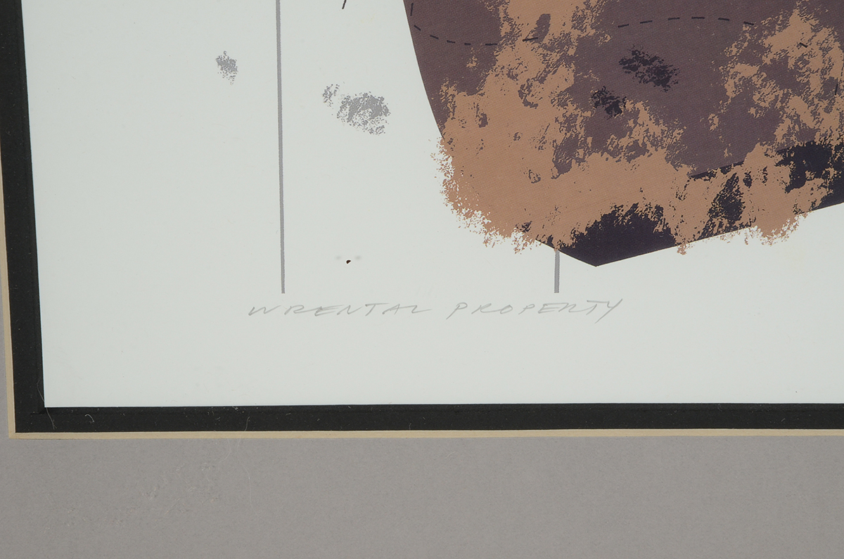 Charley Harper Signed Offset Lithograph "Wrental Property"