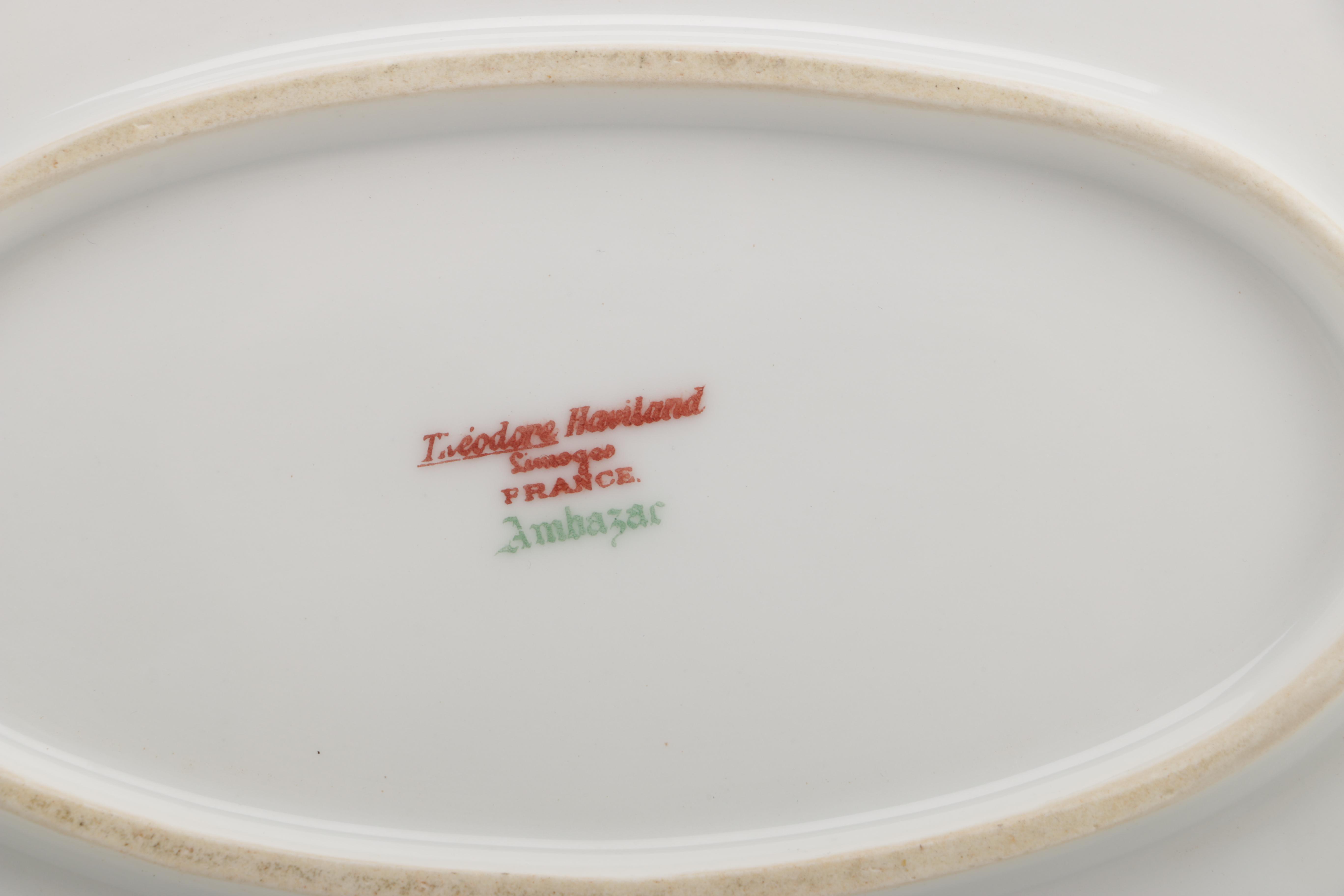 Vintage Theodore Haviland Limoges "Ambazar" Porcelain Dinner Service