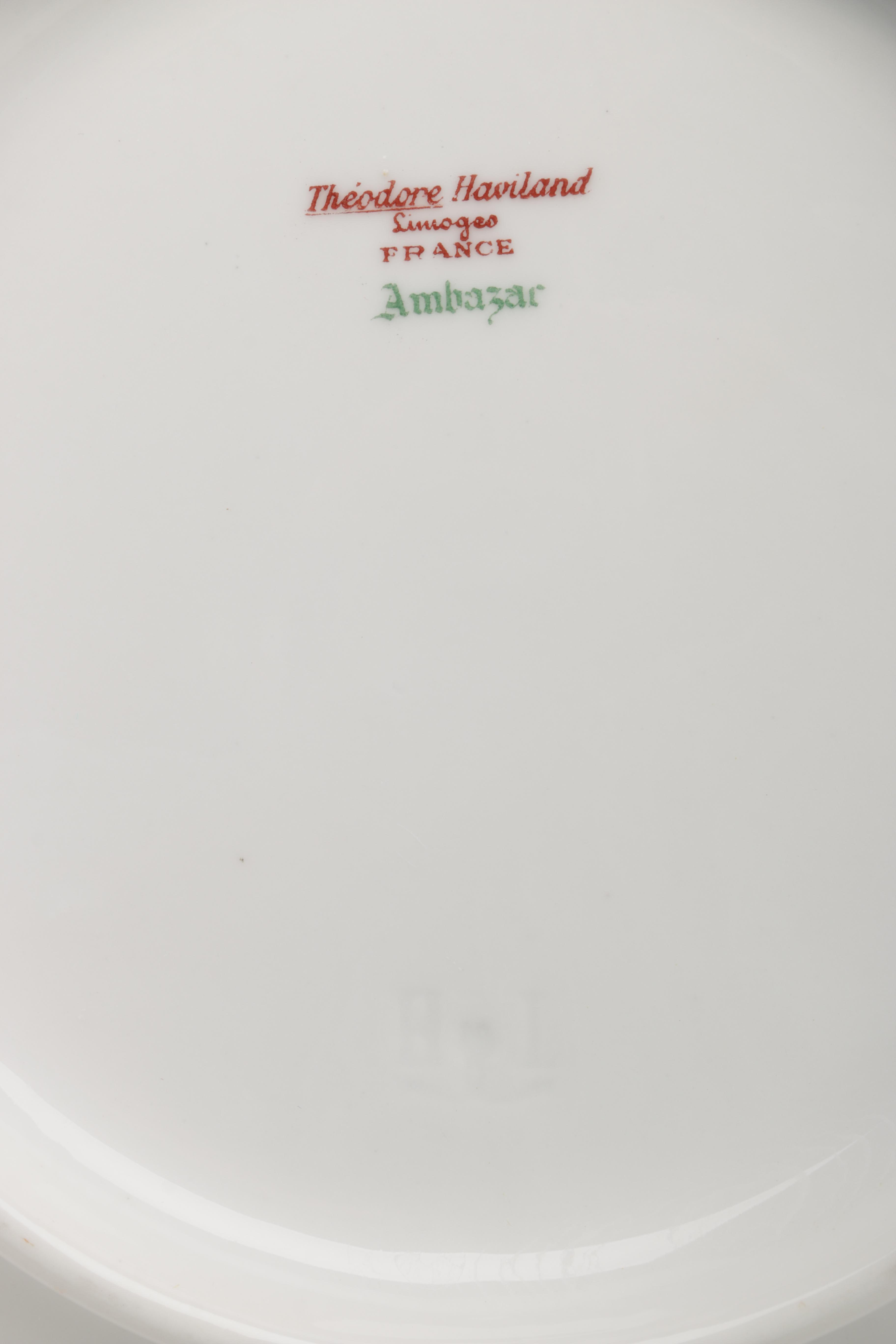 Vintage Theodore Haviland Limoges "Ambazar" Porcelain Dinner Service