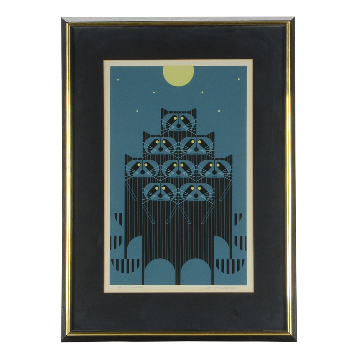 Charley Harper Signed Limited Edition Serigraph "Raccpack"