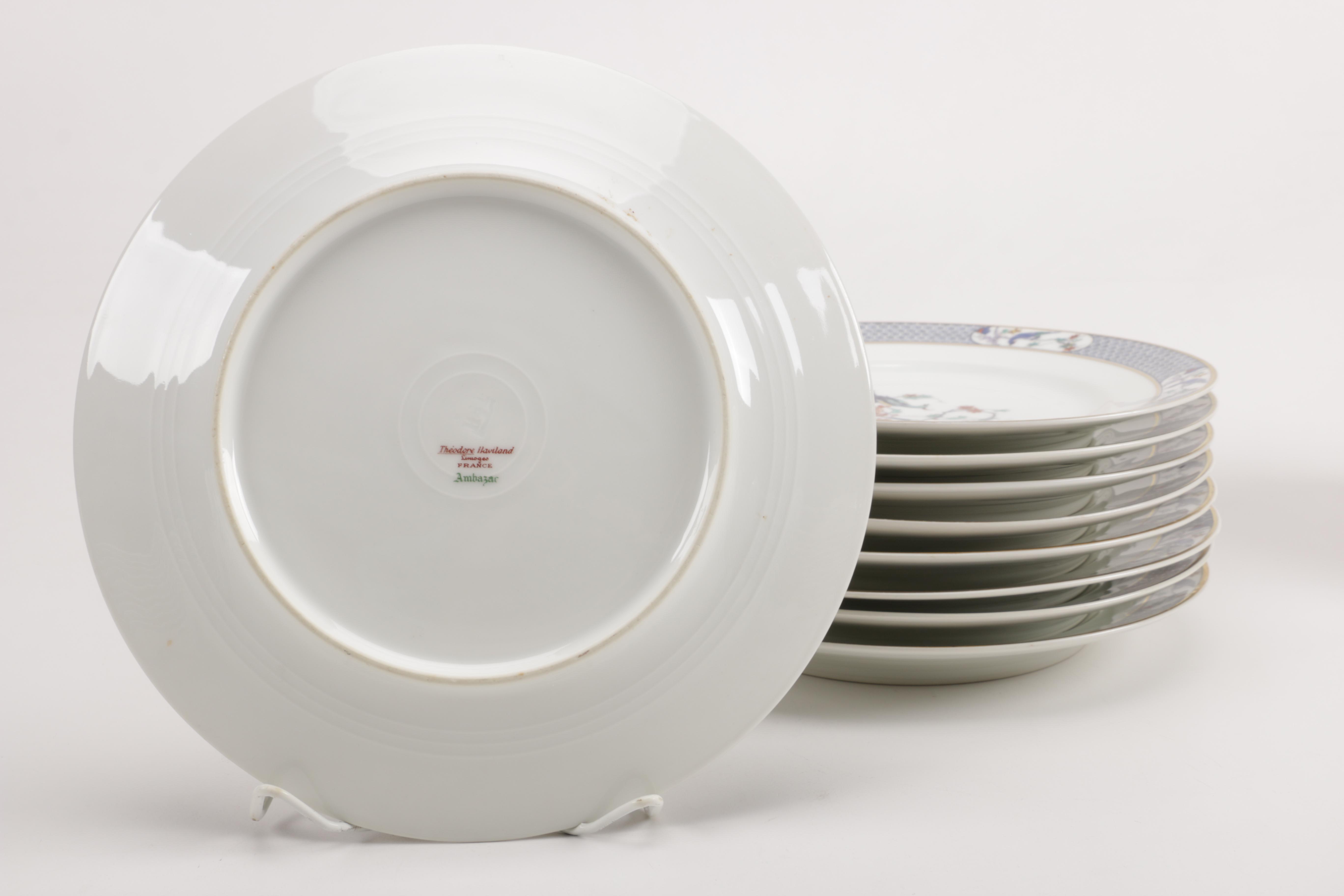 Vintage Theodore Haviland Limoges "Ambazar" Porcelain Dinner Service