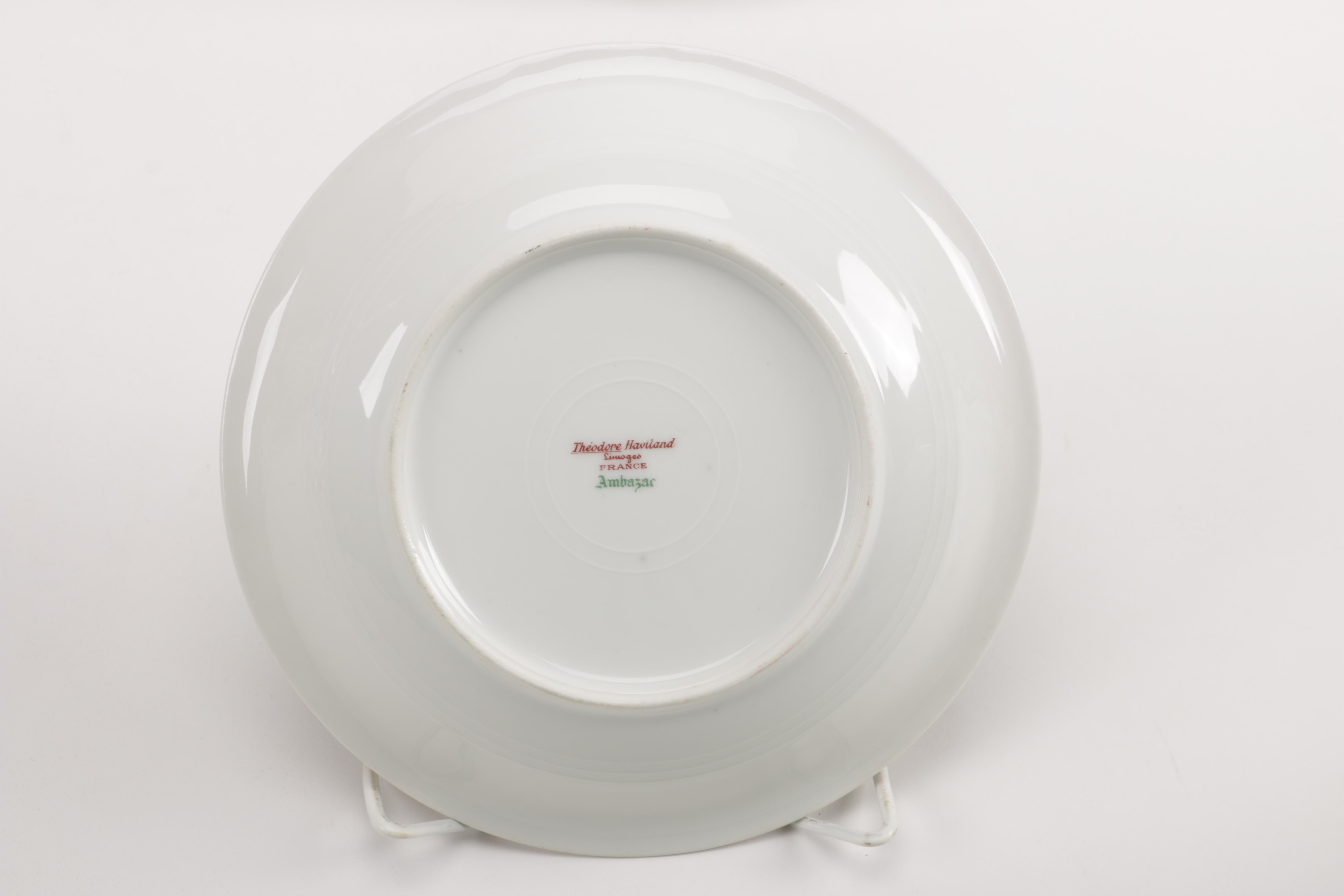 Vintage Theodore Haviland Limoges "Ambazar" Porcelain Dinner Service