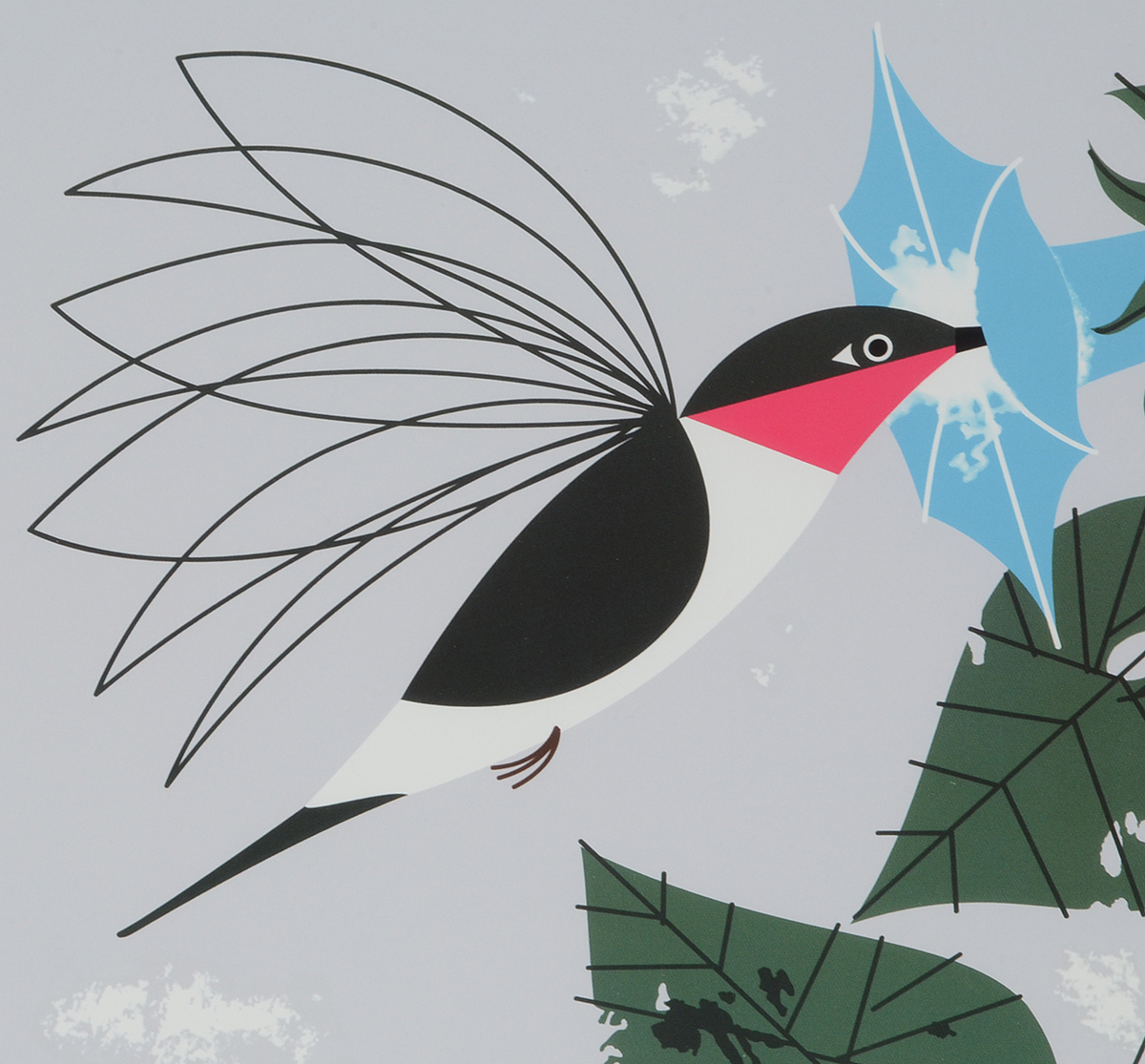 Offset Lithograph After Charley Harper's "Little Sipper"