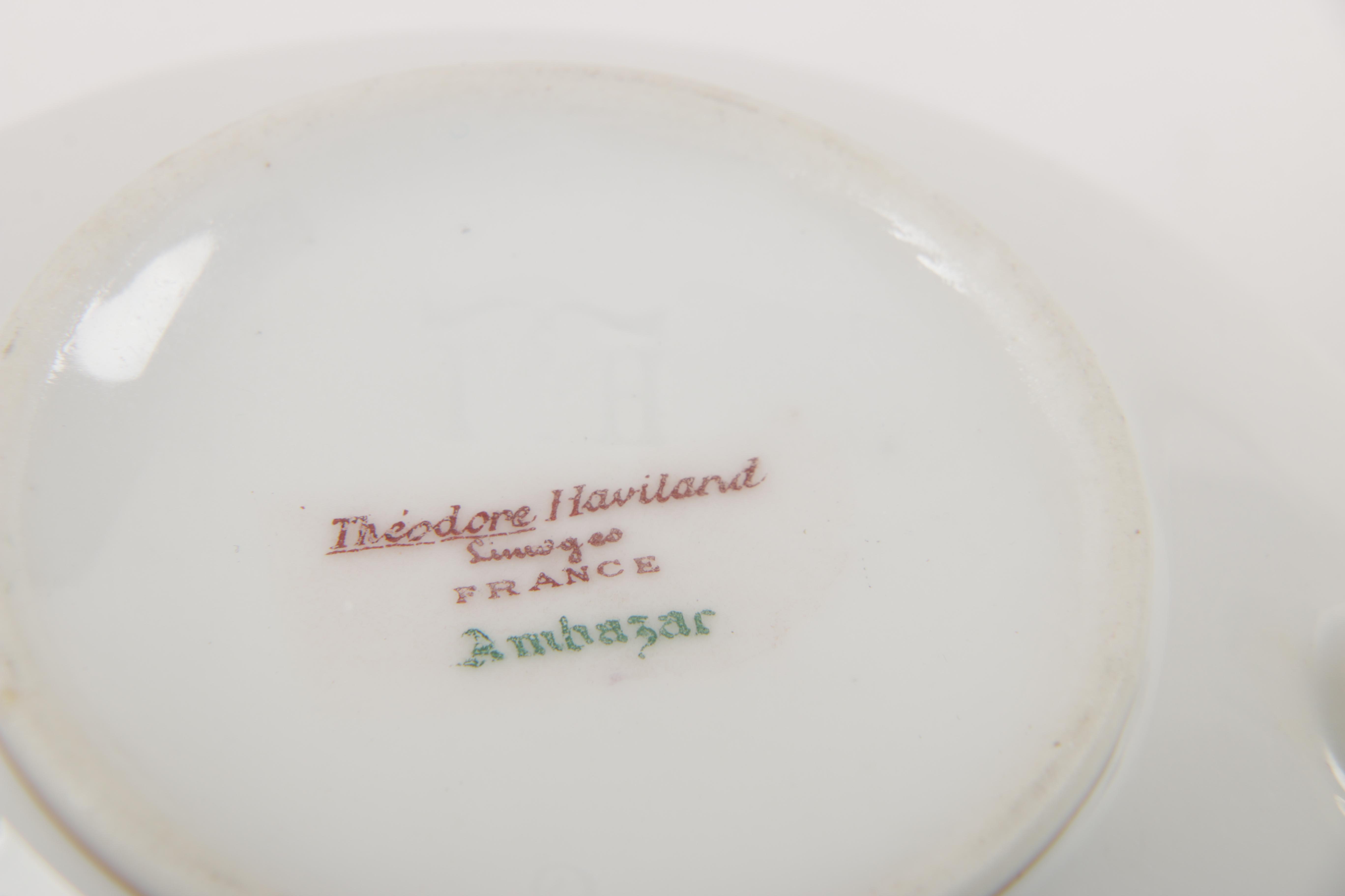 Vintage Theodore Haviland Limoges "Ambazar" Porcelain Dinner Service