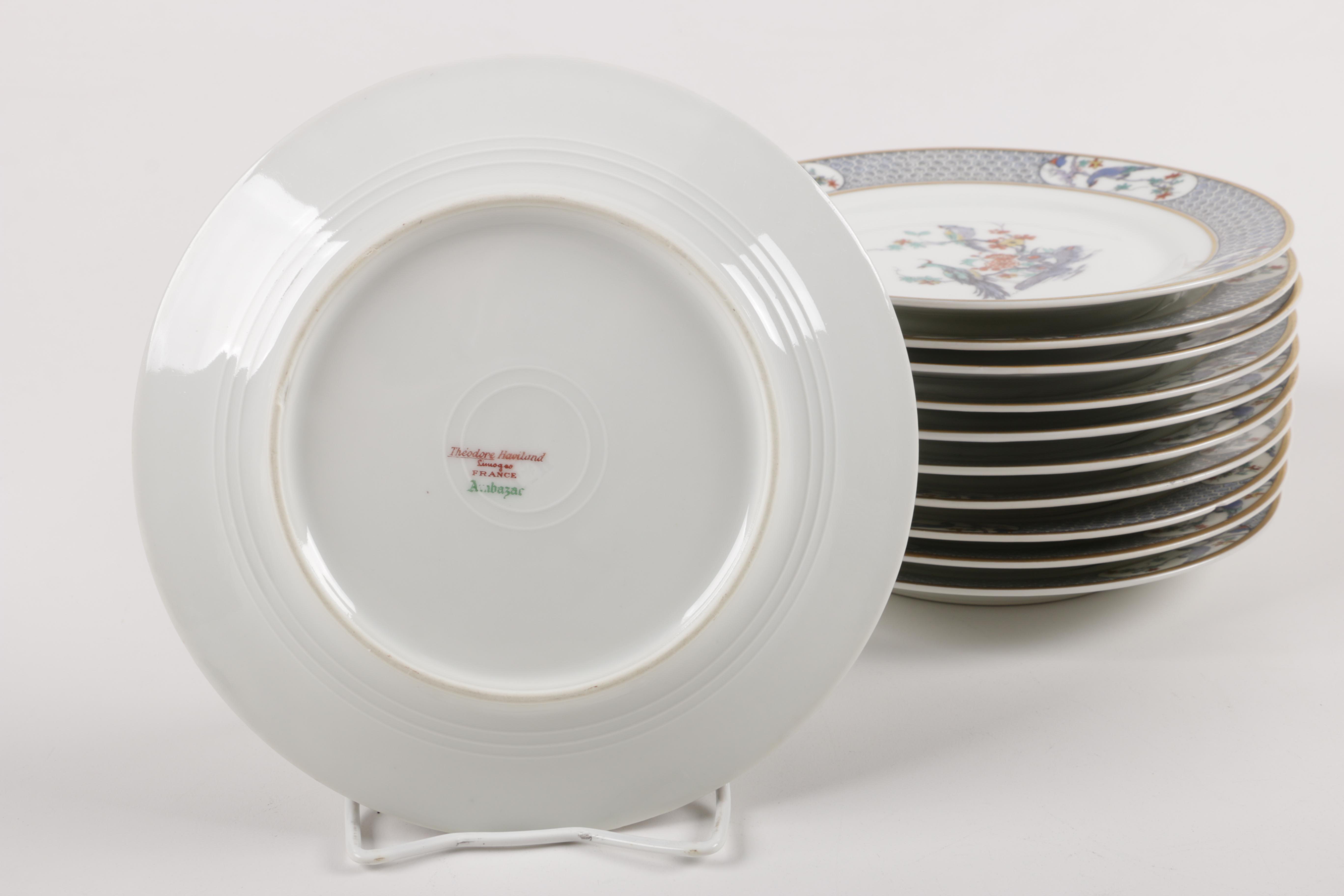 Vintage Theodore Haviland Limoges "Ambazar" Porcelain Dinner Service