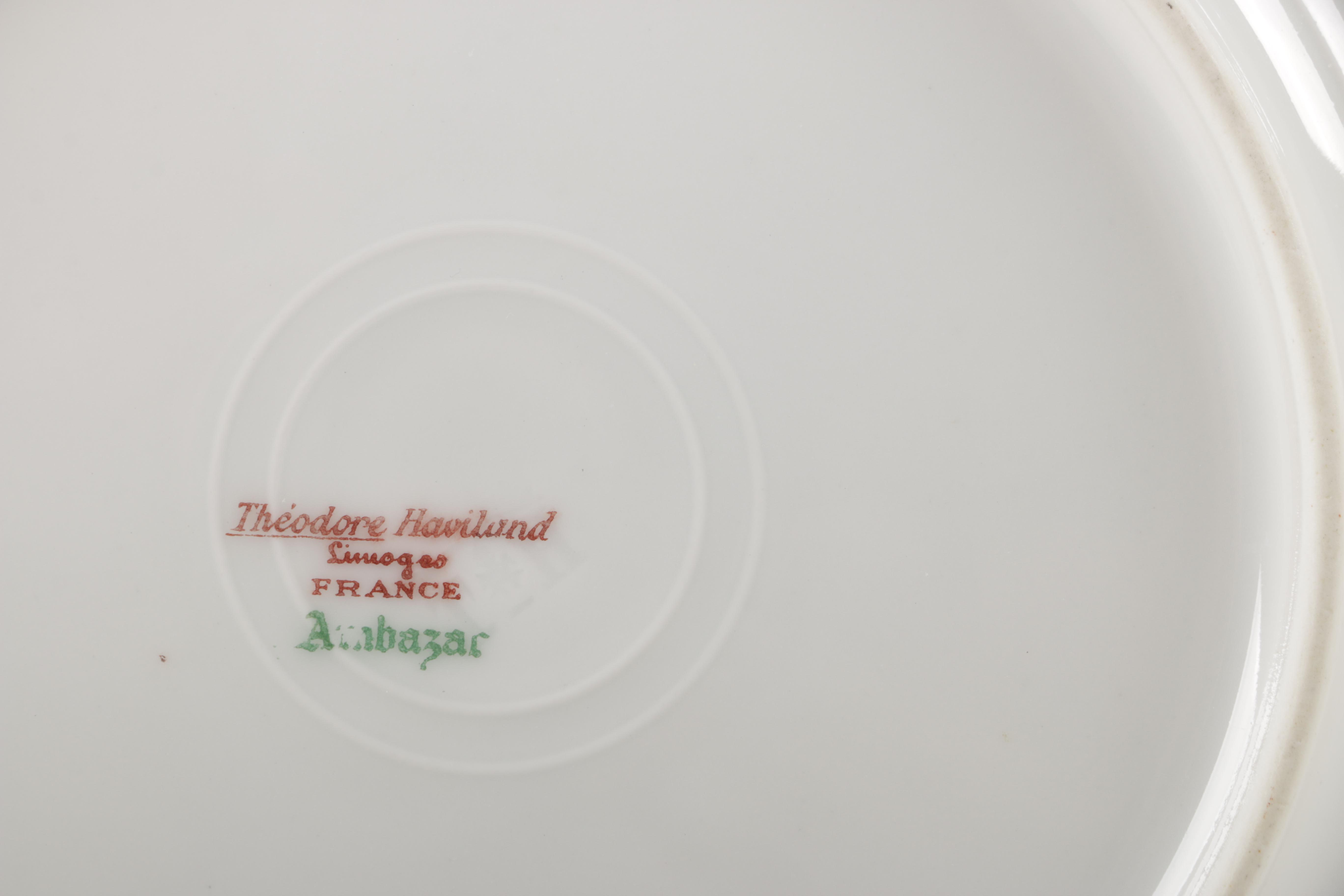 Vintage Theodore Haviland Limoges "Ambazar" Porcelain Dinner Service