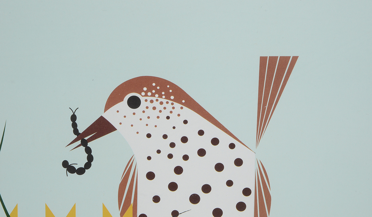 Offset Lithograph After Charley Harper's "Chorus Line"