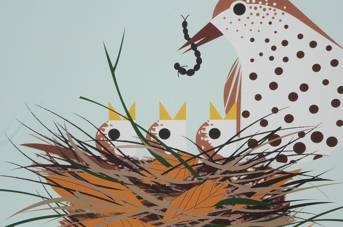 Offset Lithograph After Charley Harper's "Chorus Line"