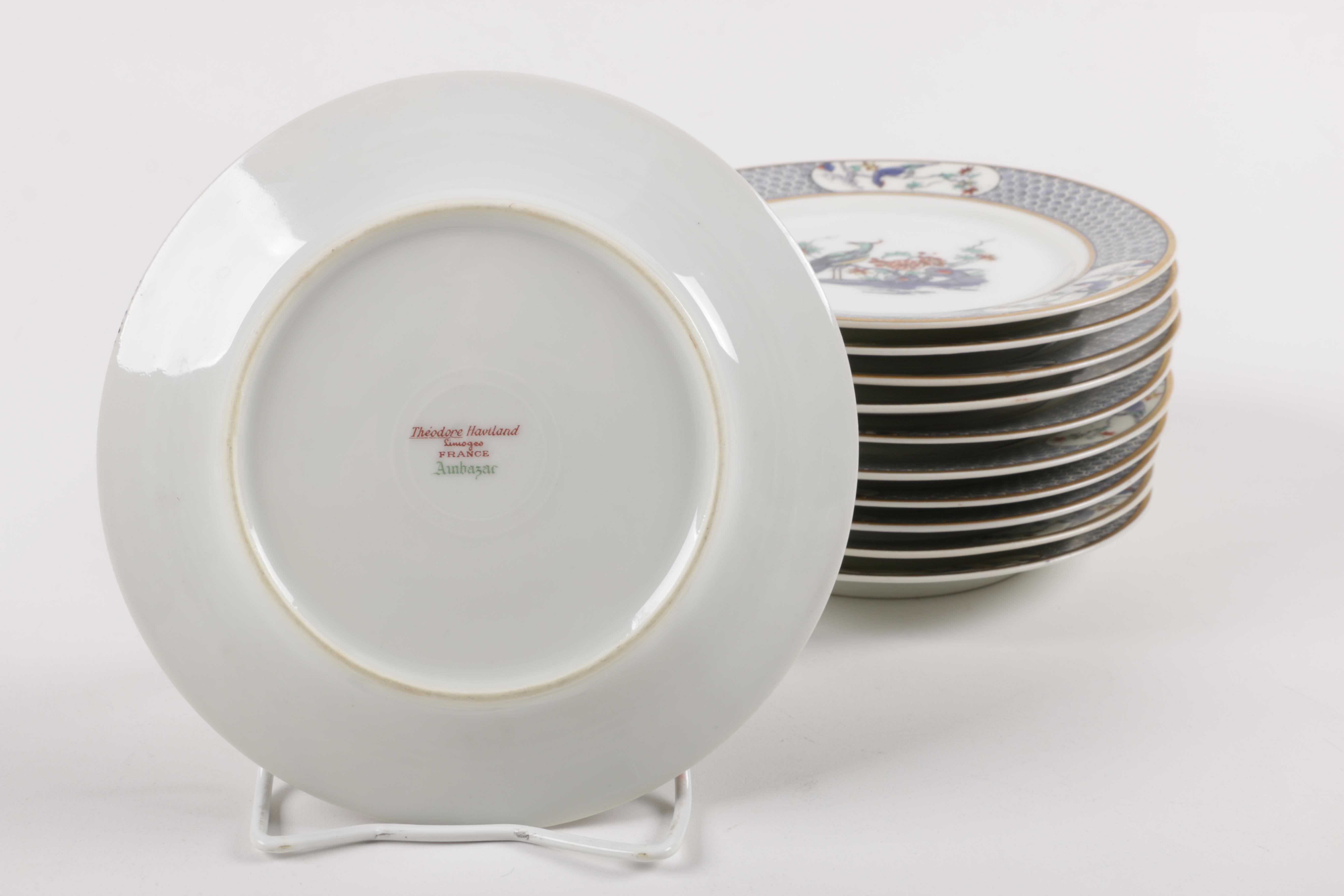 Vintage Theodore Haviland Limoges "Ambazar" Porcelain Dinner Service