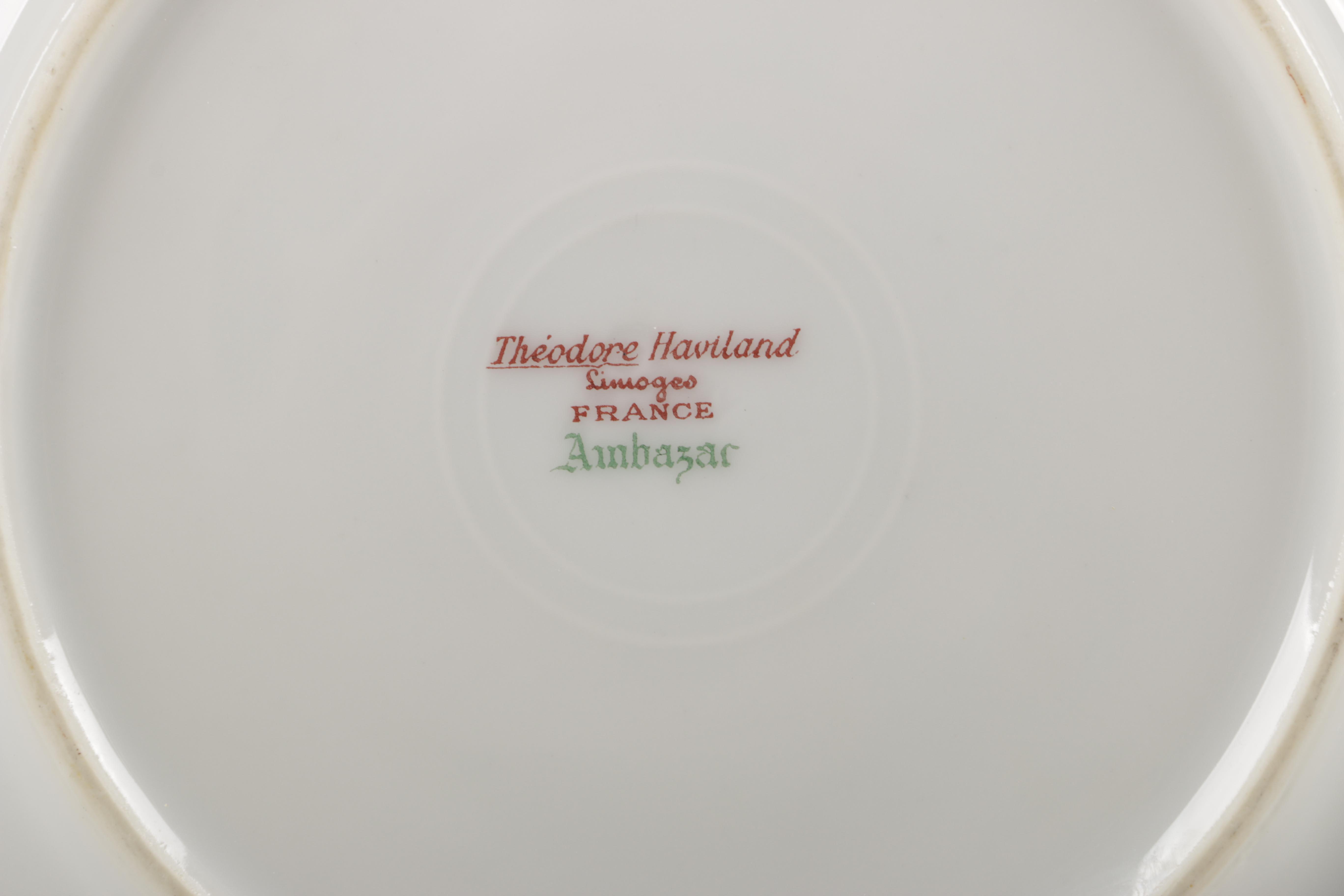 Vintage Theodore Haviland Limoges "Ambazar" Porcelain Dinner Service