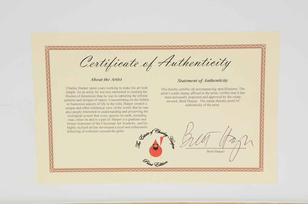 Offset Lithograph After Charley Harper's "Chorus Line"